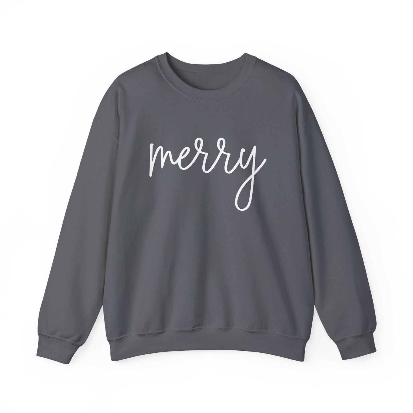 Cute Merry Crewneck Sweatshirt - Christmas Holiday