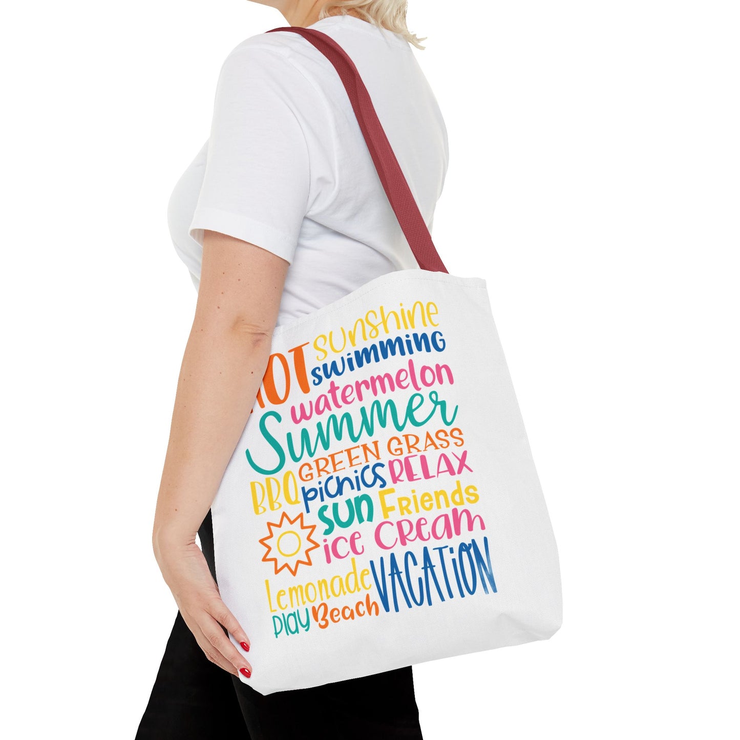 Summer Word Riot Tote Bag
