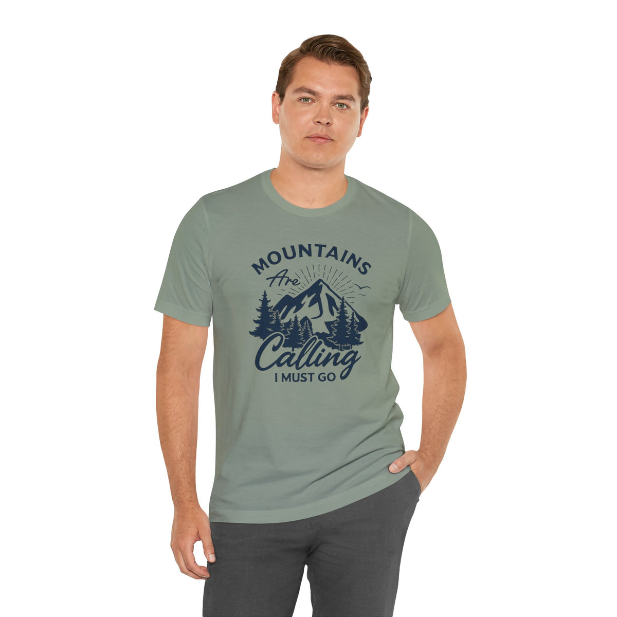Mountains Are Calling T‑Shirt — Outdoor Adventure Graphic Tee