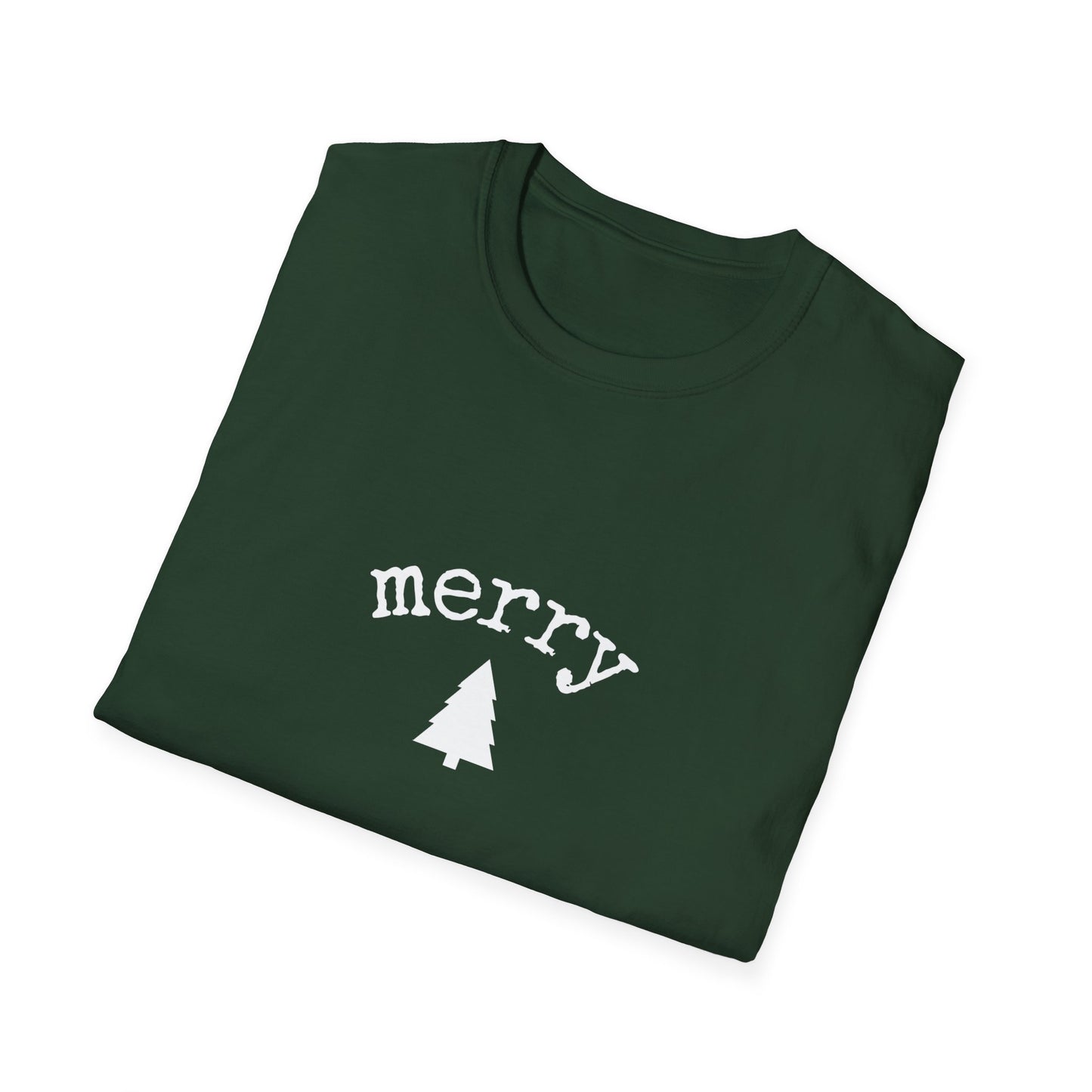Cute "Merry Tree" Holiday T-Shirt — Festive Christmas Graphic Tee
