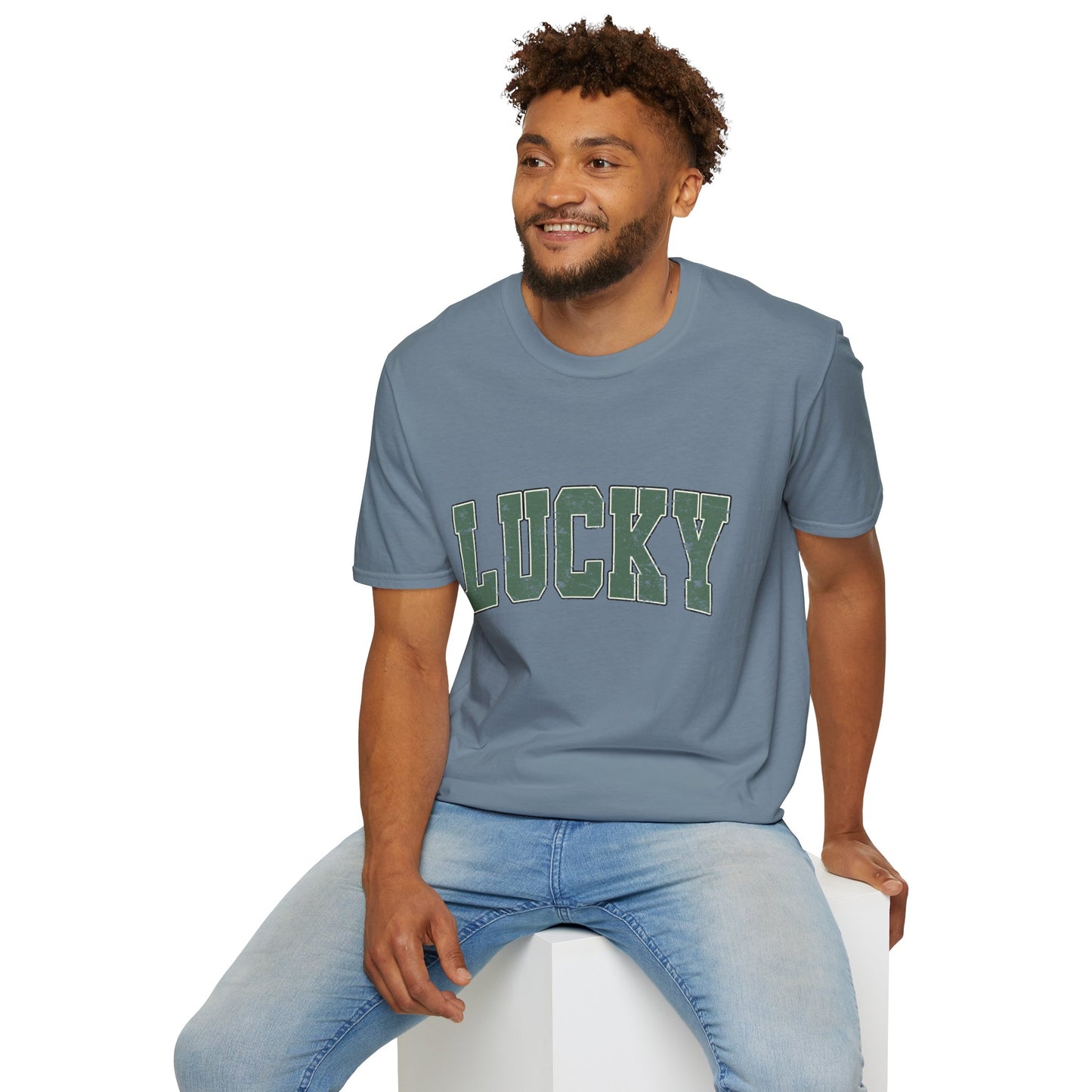 Lucky Graphic T-Shirt — Vintage Green St. Patrick’s Day Tee