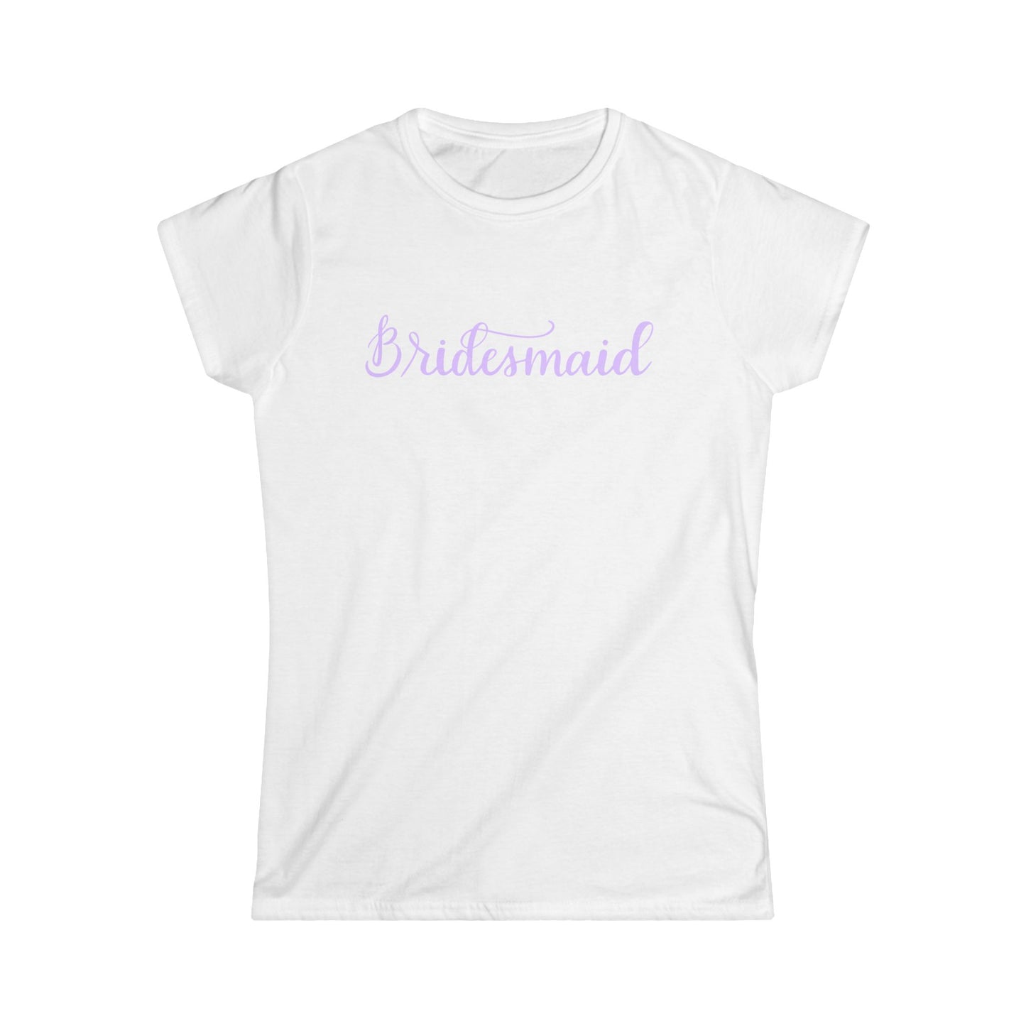 Bridesmaid Tee — Pastel Script Wedding Party Shirt