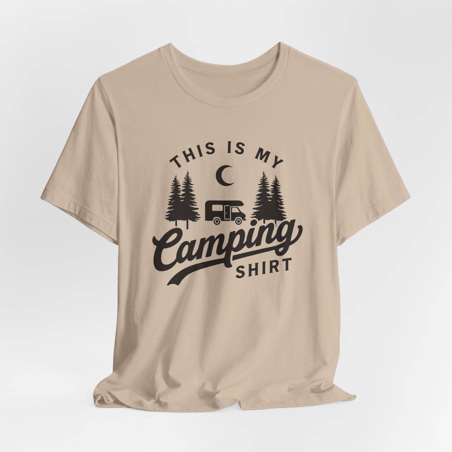 This Is My Camping Shirt Tee — Retro Camper Graphic T-Shirt for Outdoor Lovers