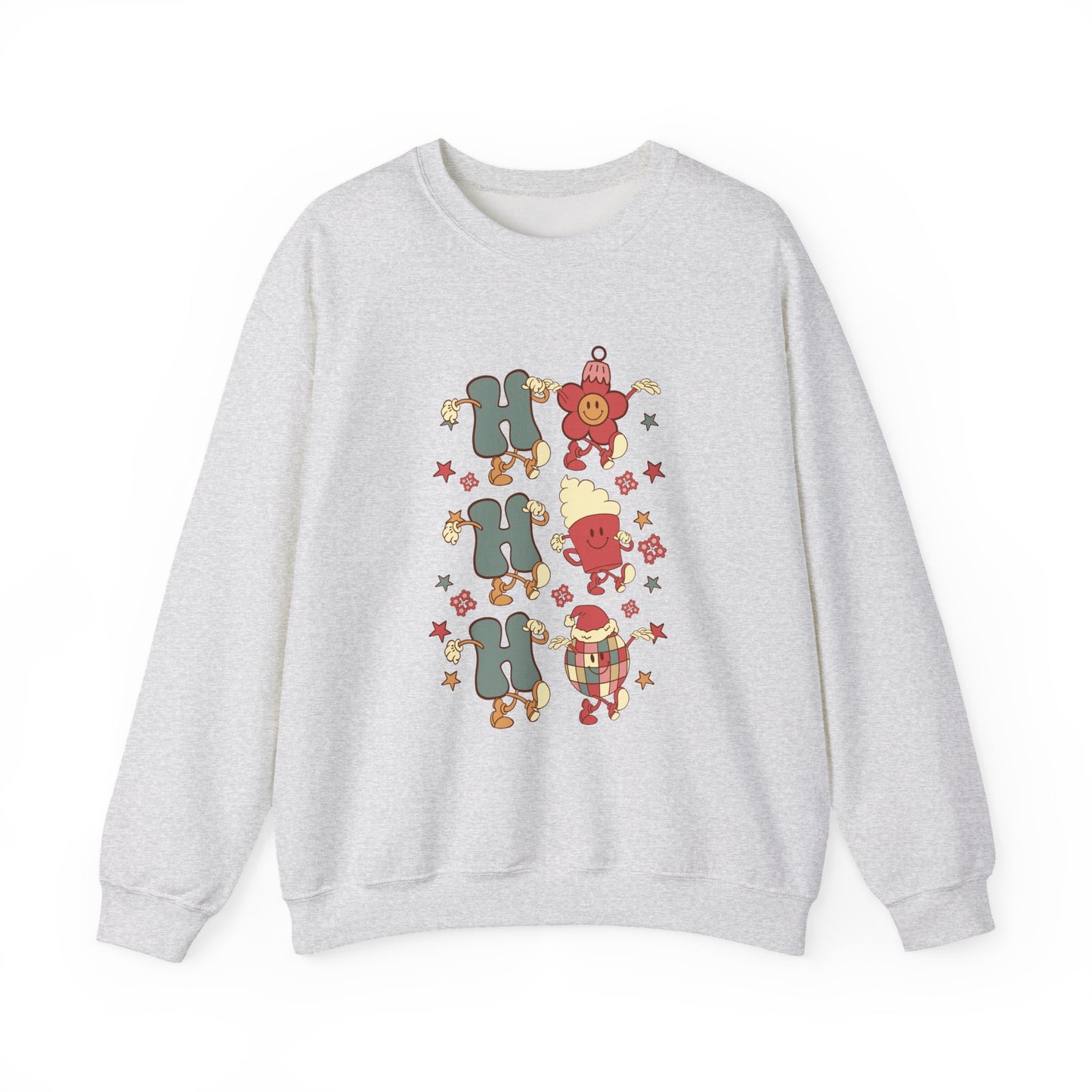 Ho Ho Ho Crewneck Sweatshirt — Christmas Holiday Sweatshirt