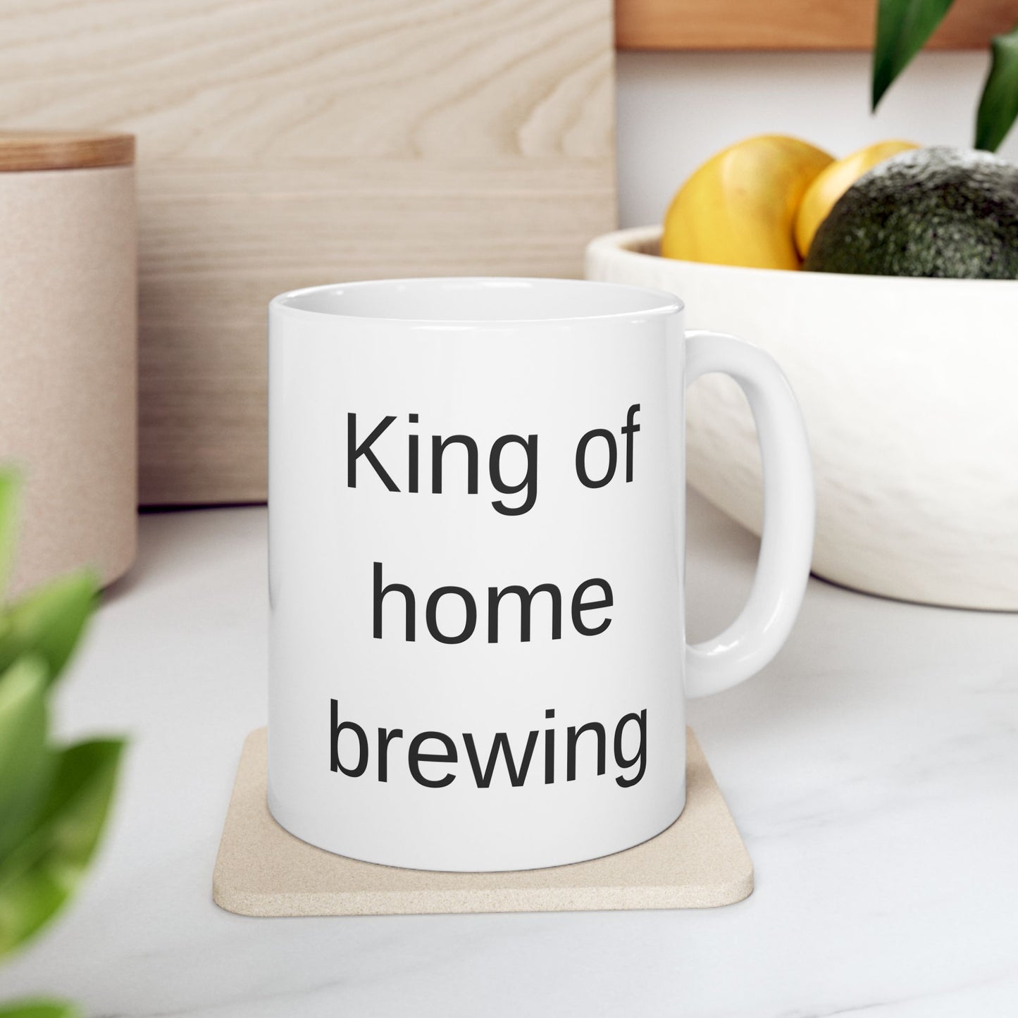 Coffee Mug - King of Home Brewing White (11 oz & 15 oz)