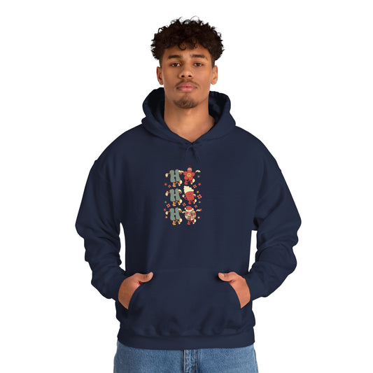 Hoodie - Cute Gingerbread Family Christmas Graphic