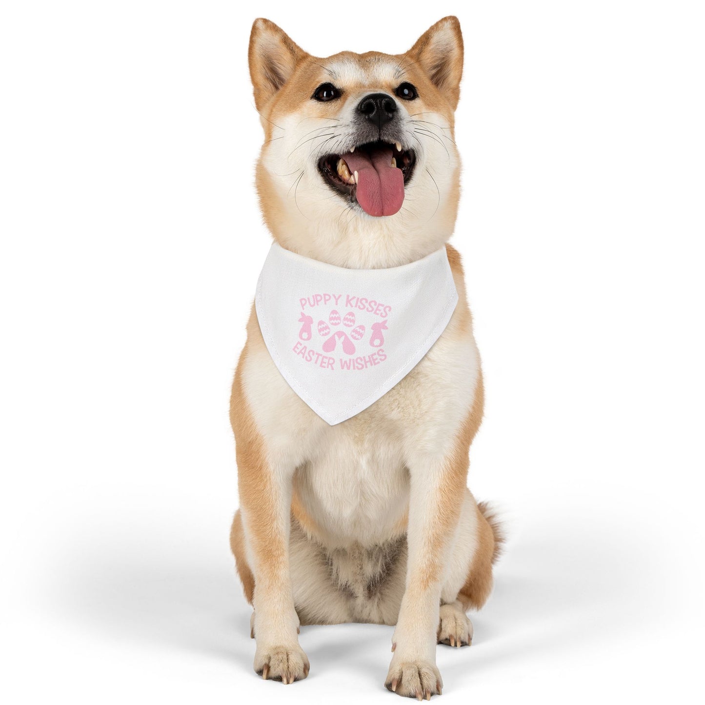 Pink Easter Themed Pet Bandana Collar