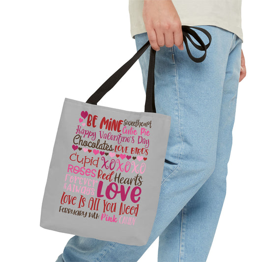 Valentine’s Day Love Words Tote Bag