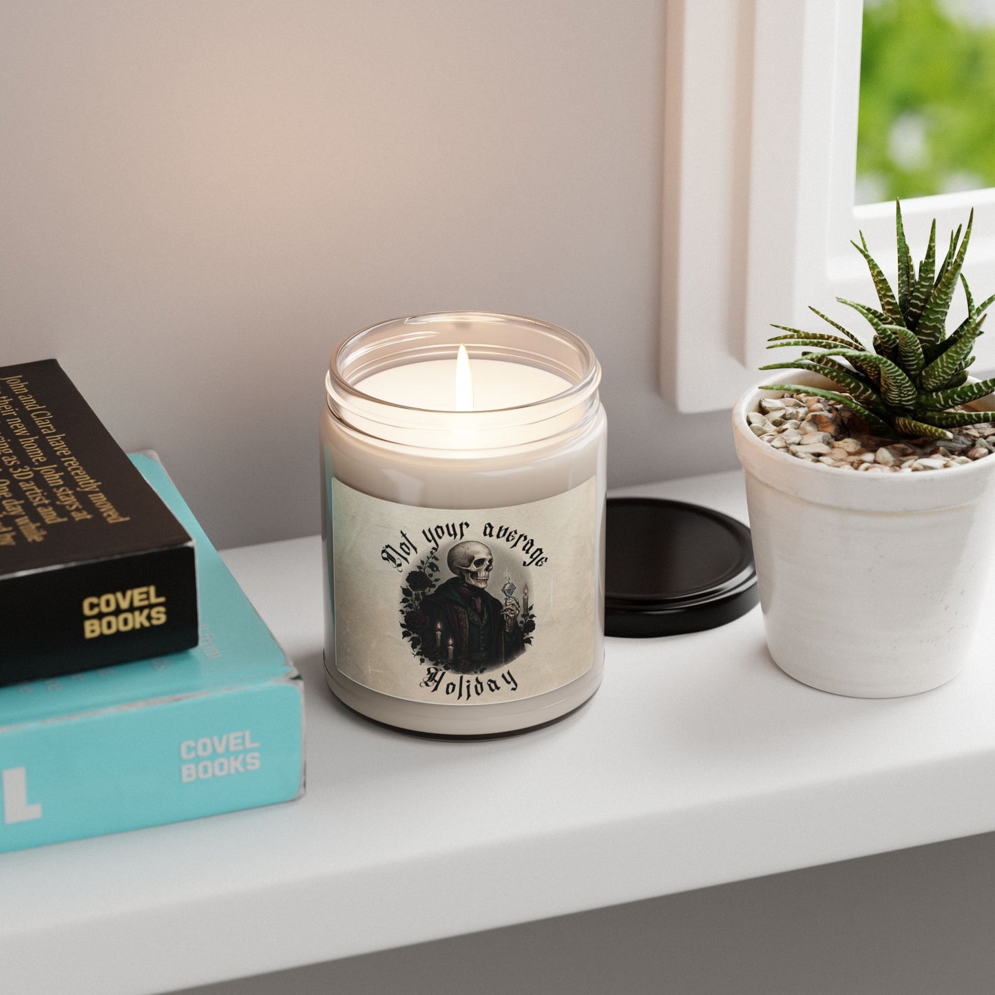 "Not Your Average Holiday" Skull Gentleman Soy Candle — 9oz