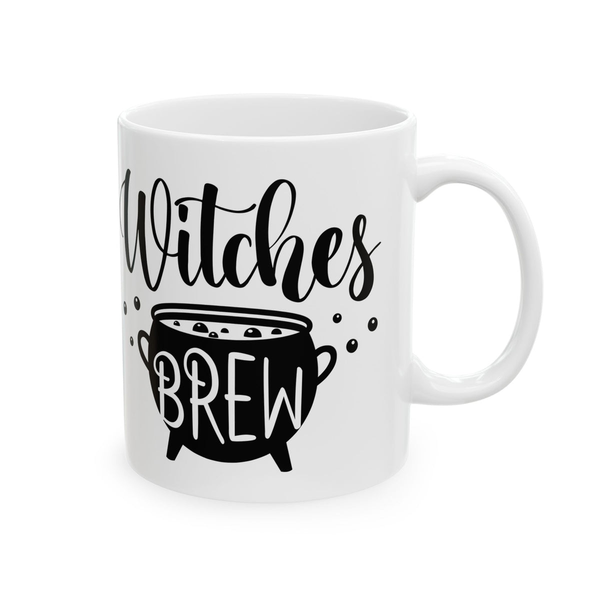 Witches Brew Ceramic Mug — Halloween Spell Cauldron Coffee Cup (11oz & 15oz)