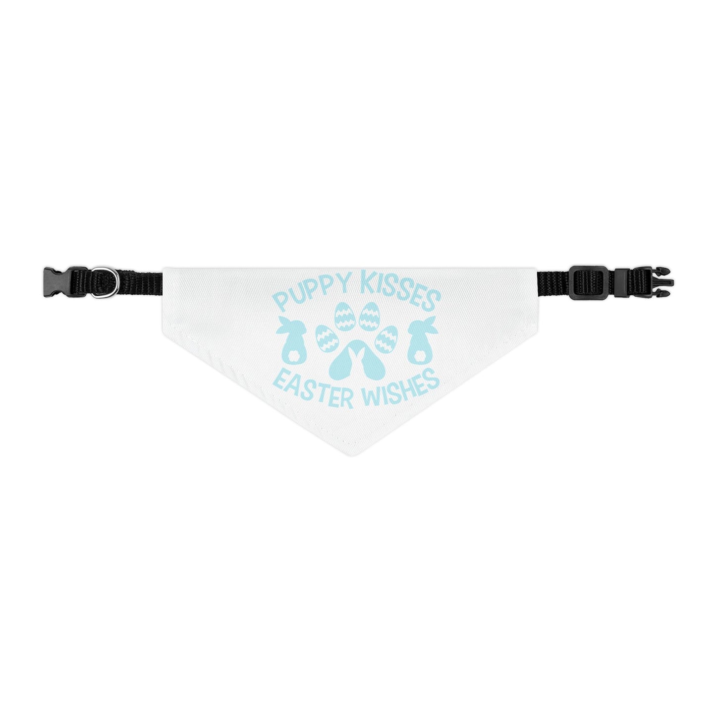 Light Blue Easter-Themed Pet Bandana Collar