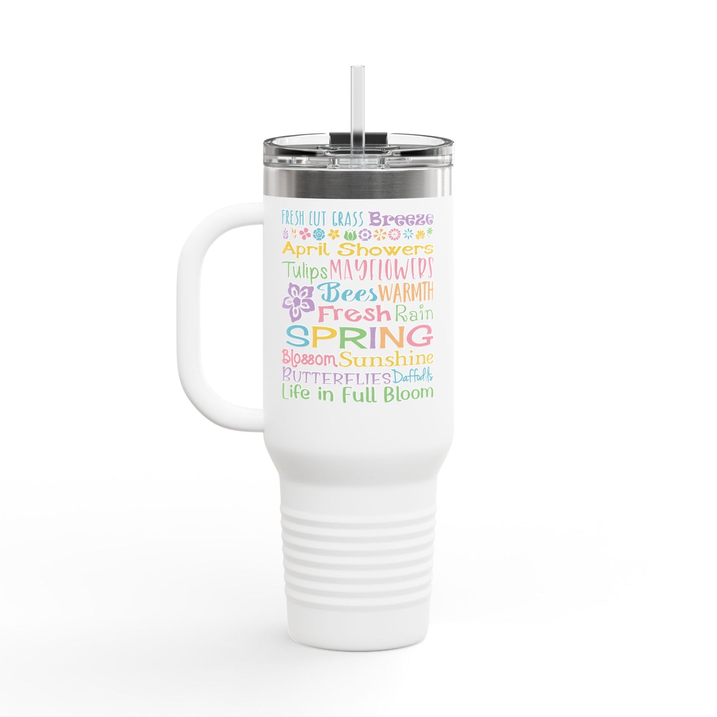 Spring Riot Word Cloud Insulated 40oz -Travel Mug Tumbler