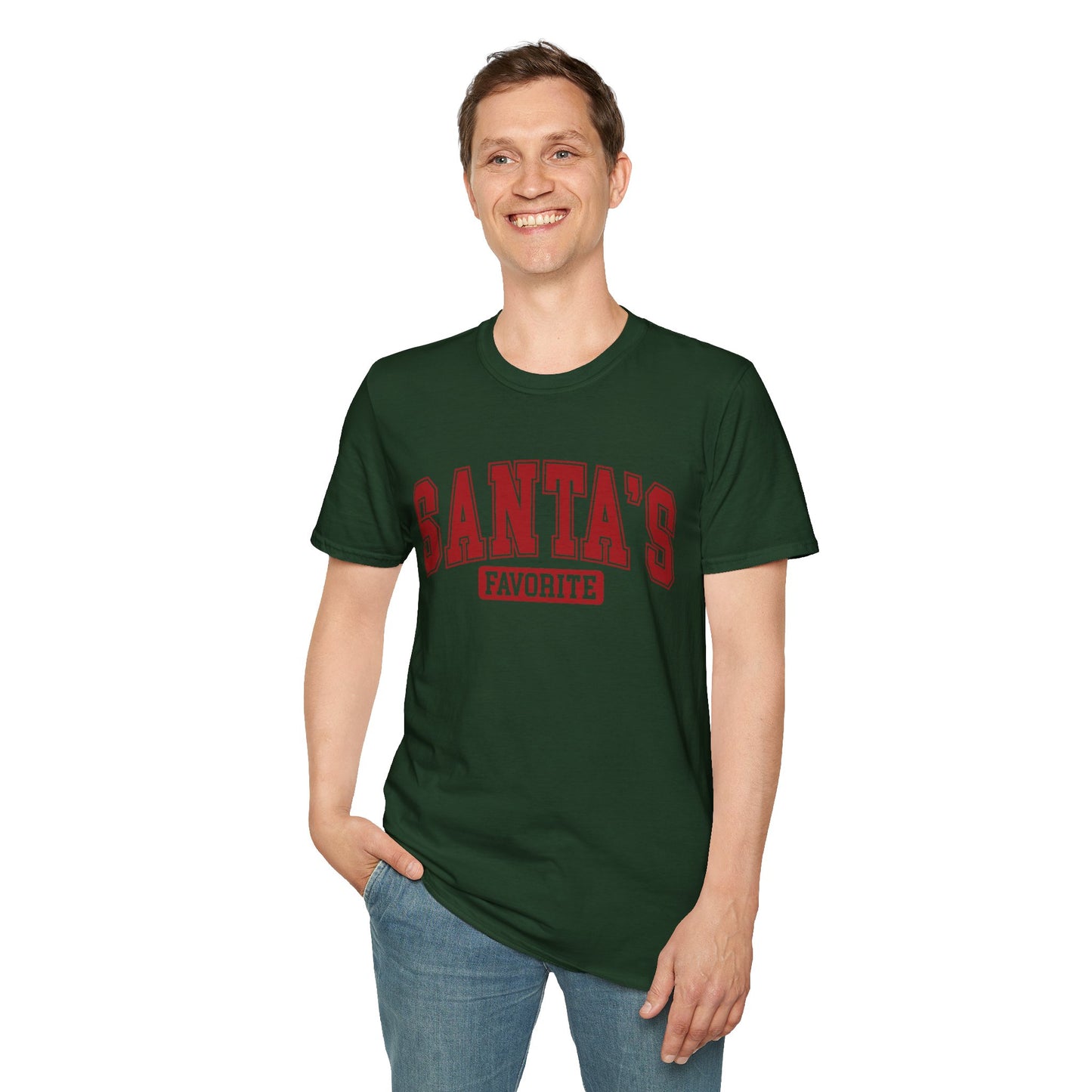 Santa's Favorite T-Shirt — Funny Christmas Holiday Tee