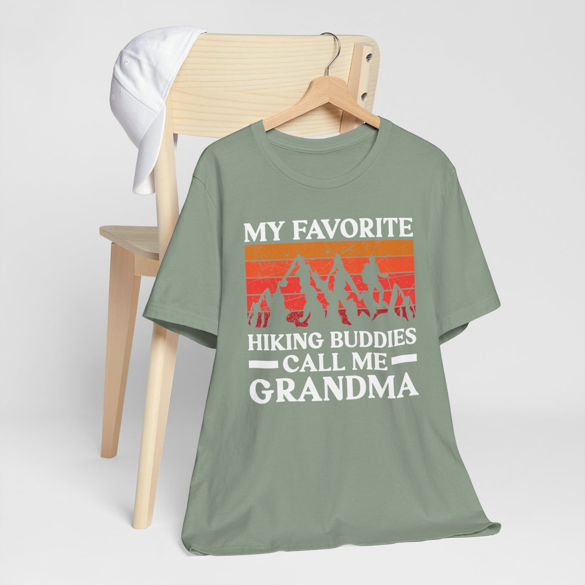 Grandma Hiking Tee — "My Favorite Hiking Buddies Call Me Grandma"