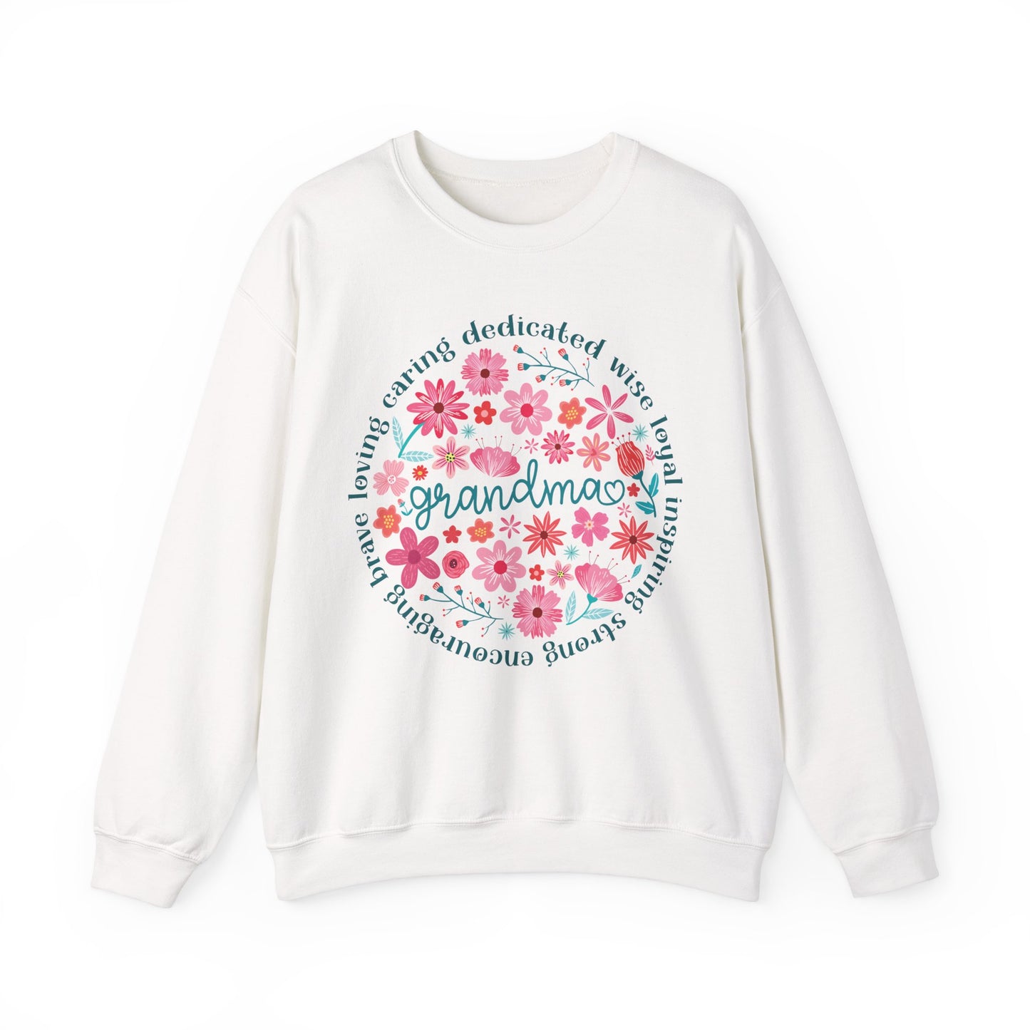 Grandma Floral Love Crewneck Sweatshirt - Cozy Gift for Grandmothers for Mother's Day
