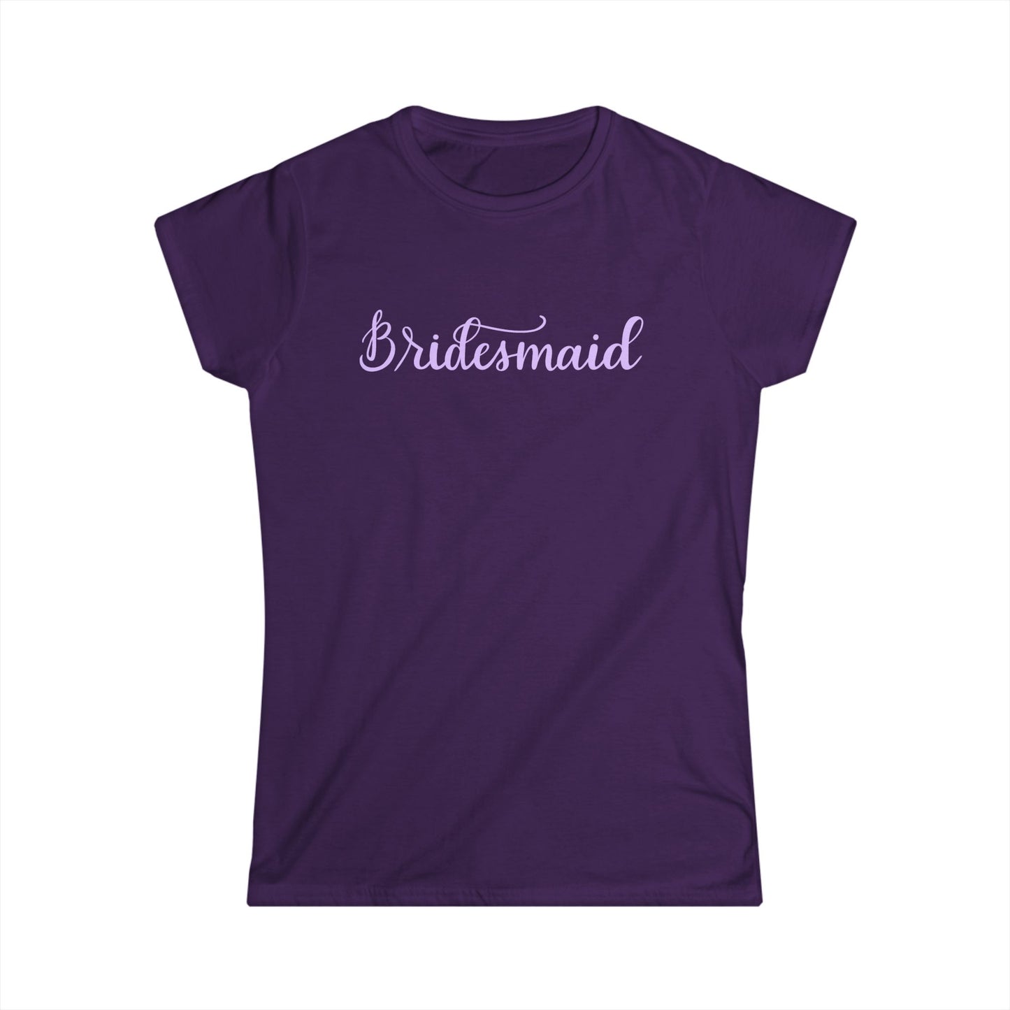 Bridesmaid Tee — Pastel Script Wedding Party Shirt