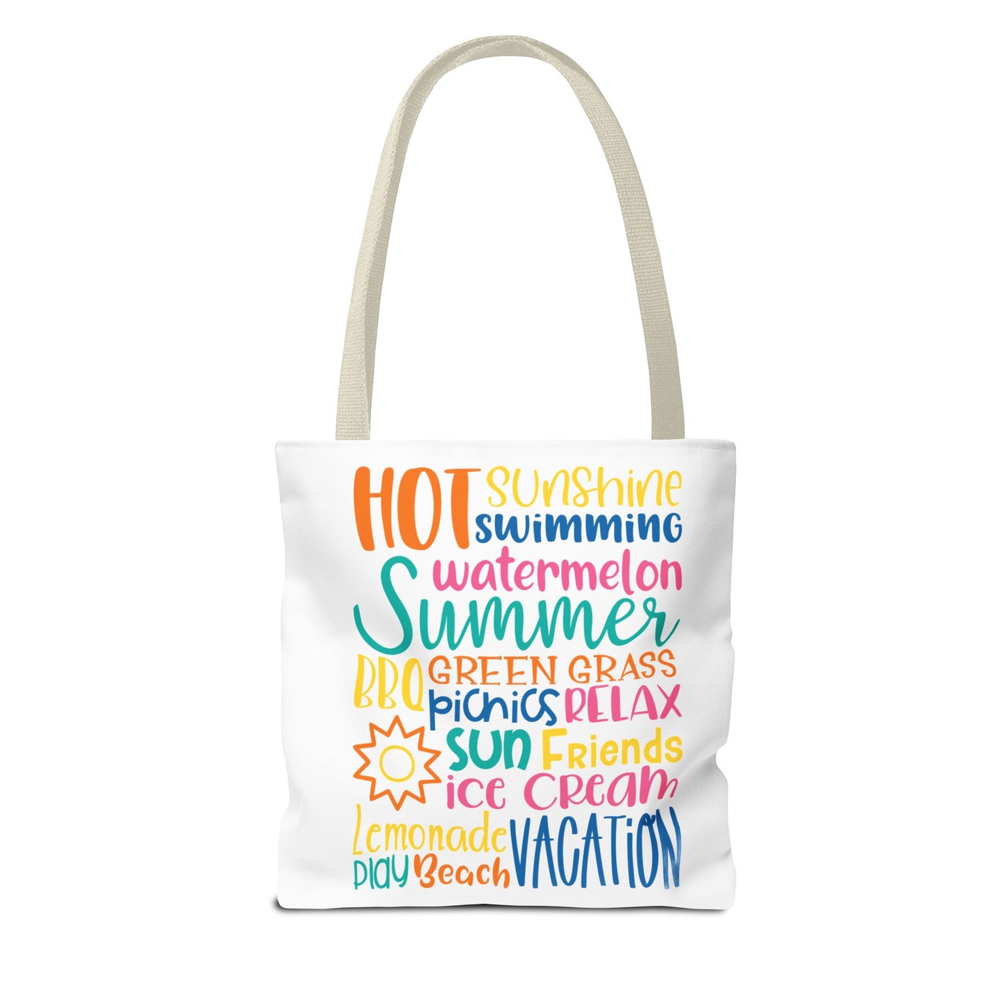Summer Word Riot Tote Bag