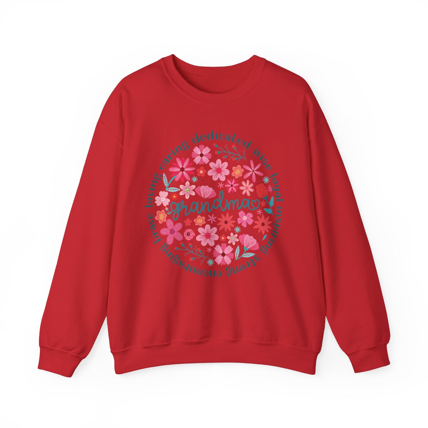 Grandma Floral Love Crewneck Sweatshirt - Cozy Gift for Grandmothers for Mother's Day