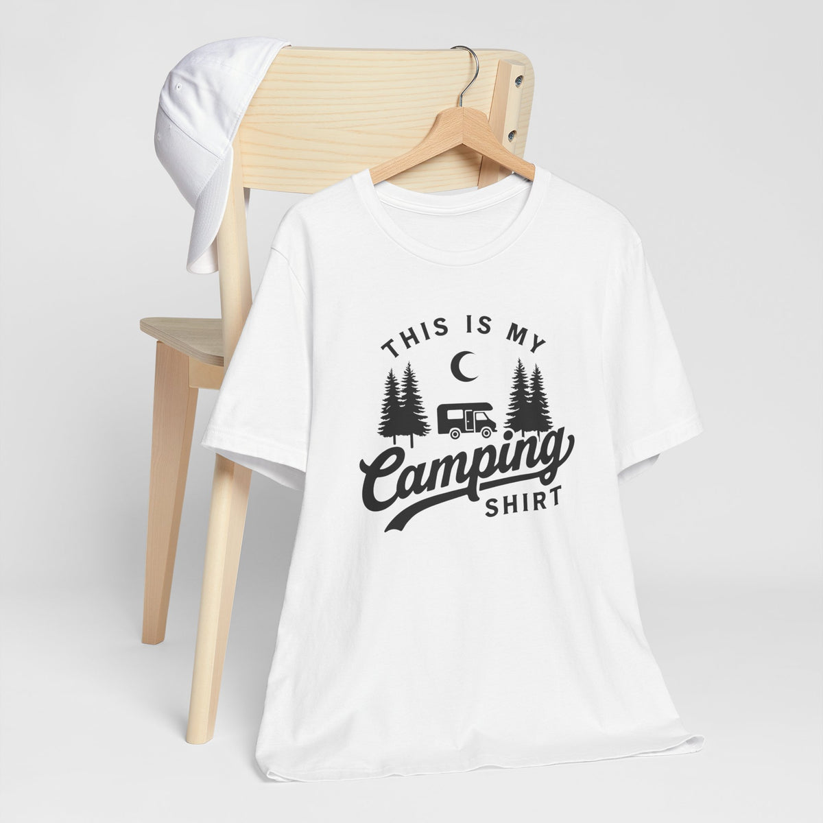 This Is My Camping Shirt Tee — Retro Camper Graphic T-Shirt for Outdoor Lovers