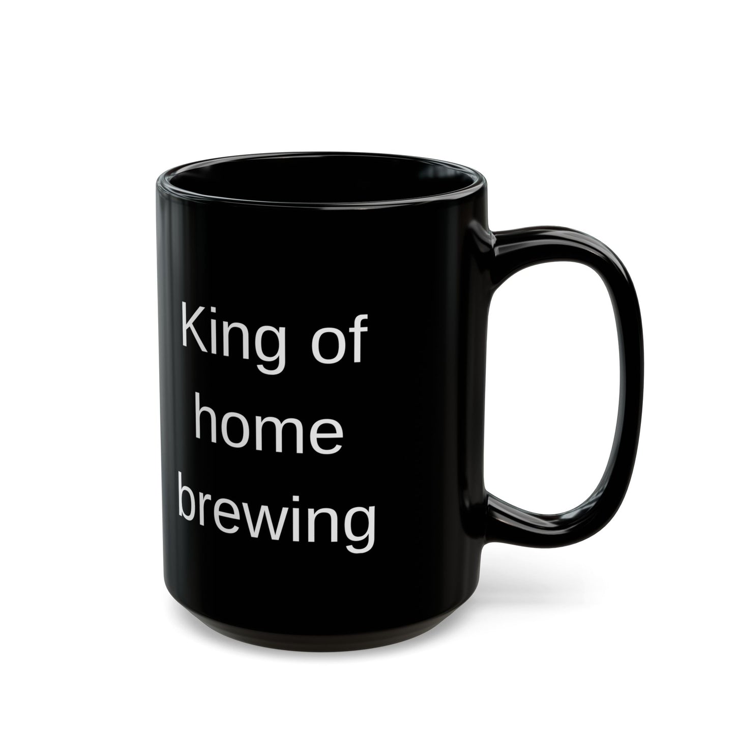 King of Home Brewing Black Mug (11 oz & 15 oz)