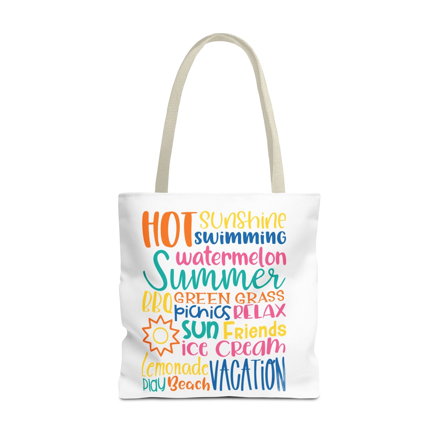 Summer Word Riot Tote Bag