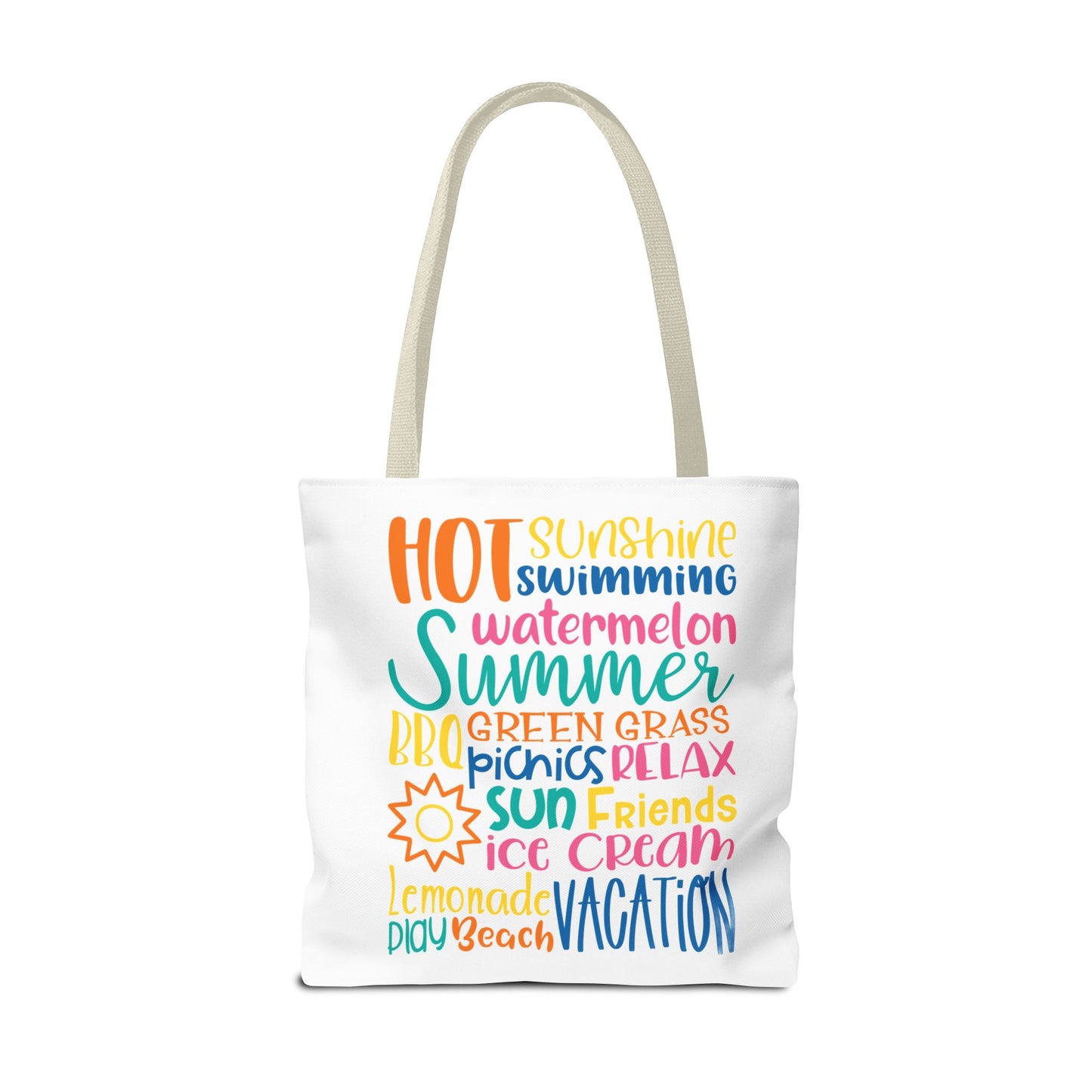 Summer Word Riot Tote Bag