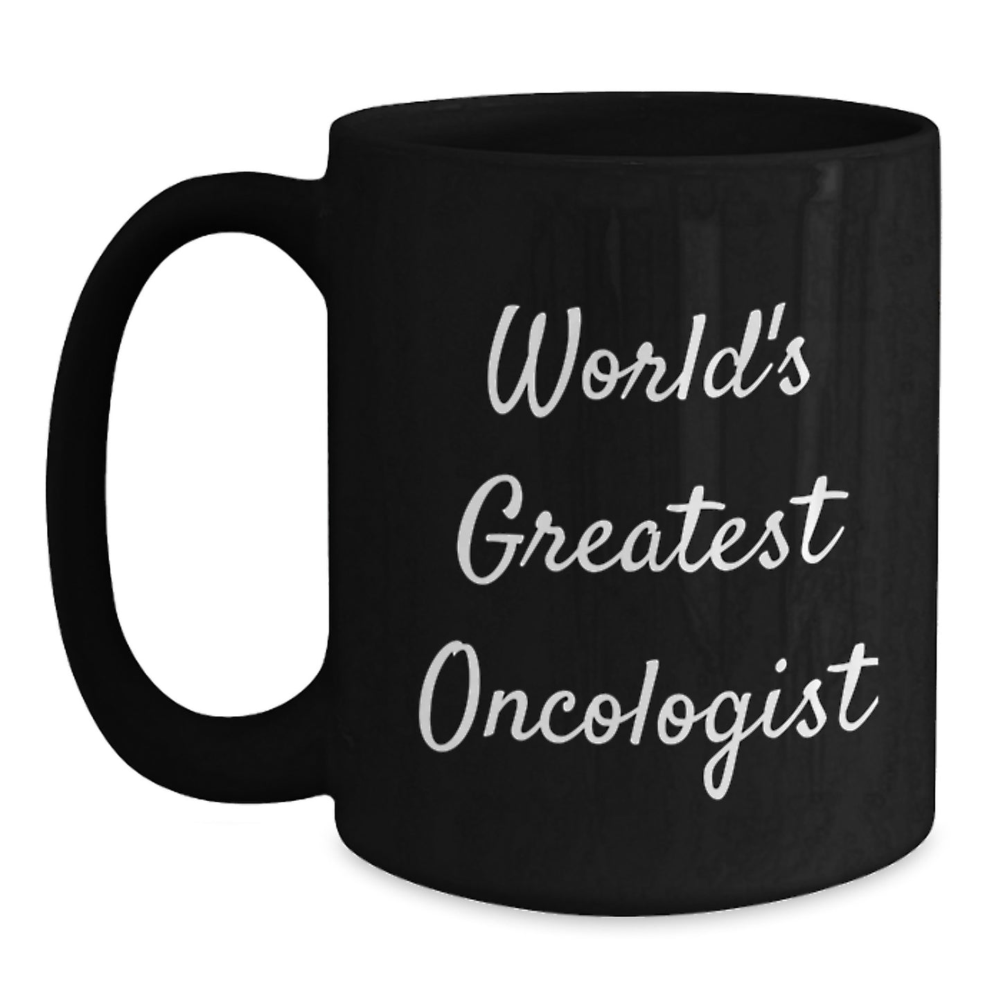 Funny World's Greatest Oncologist Gift for Men, Christmas Unique Gifts from Family, Black Coffee Mugs for Oncologist - Main