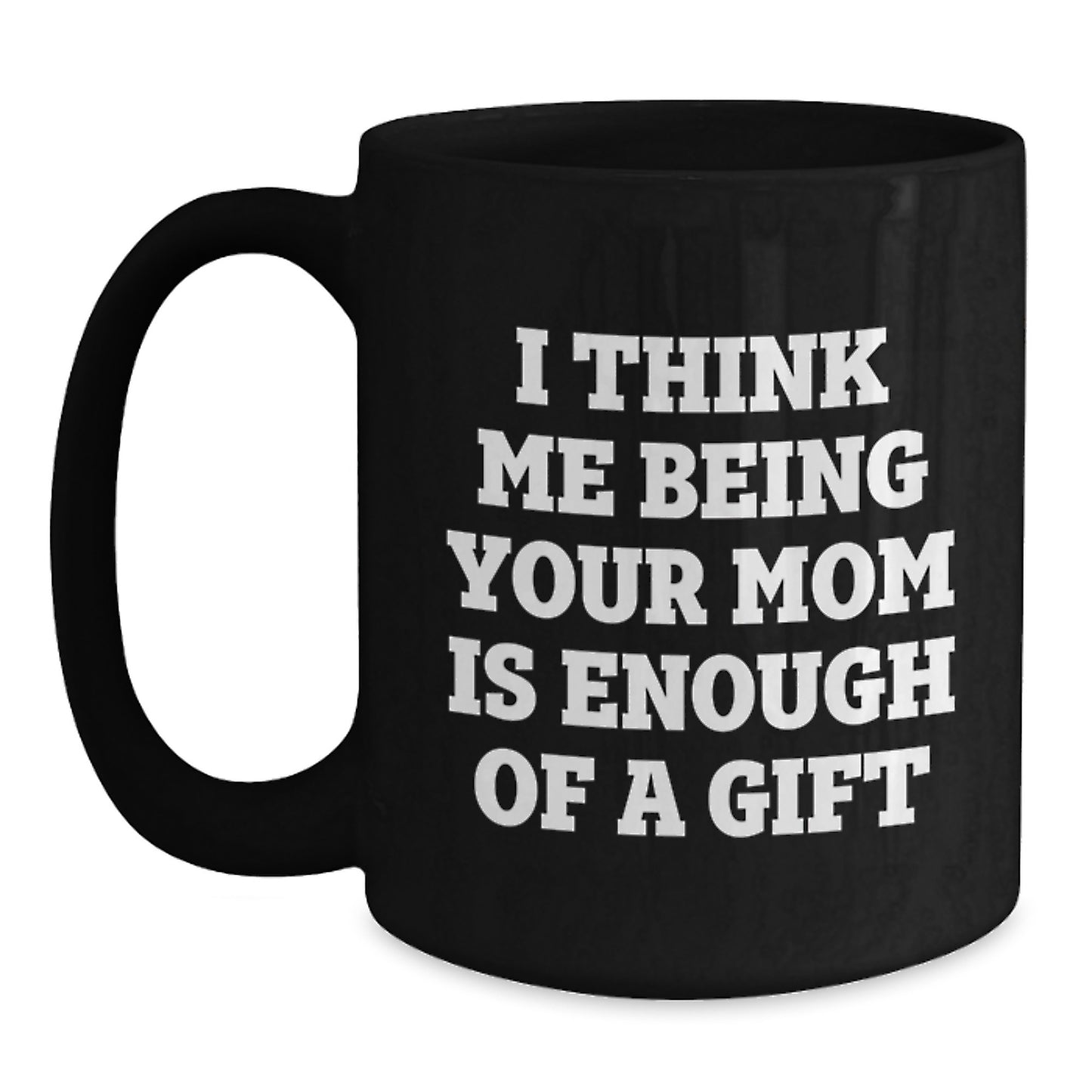 Mom Keepsake Black Coffee Mug Birthday Gift for Her with Love and Smiles - Main
