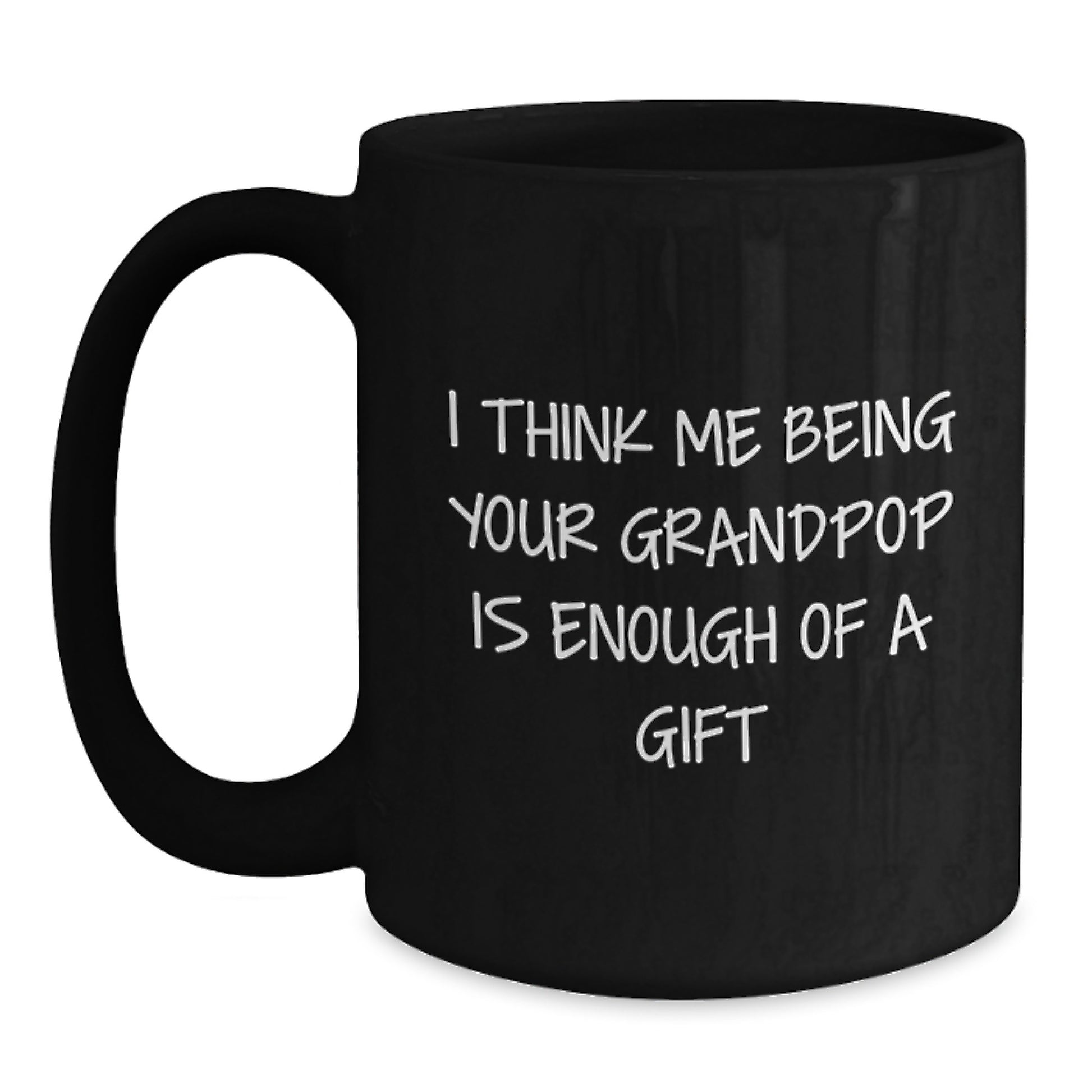 Grandpop Black Coffee Mug Premium Keepsake Birthday Gift for Him - Main