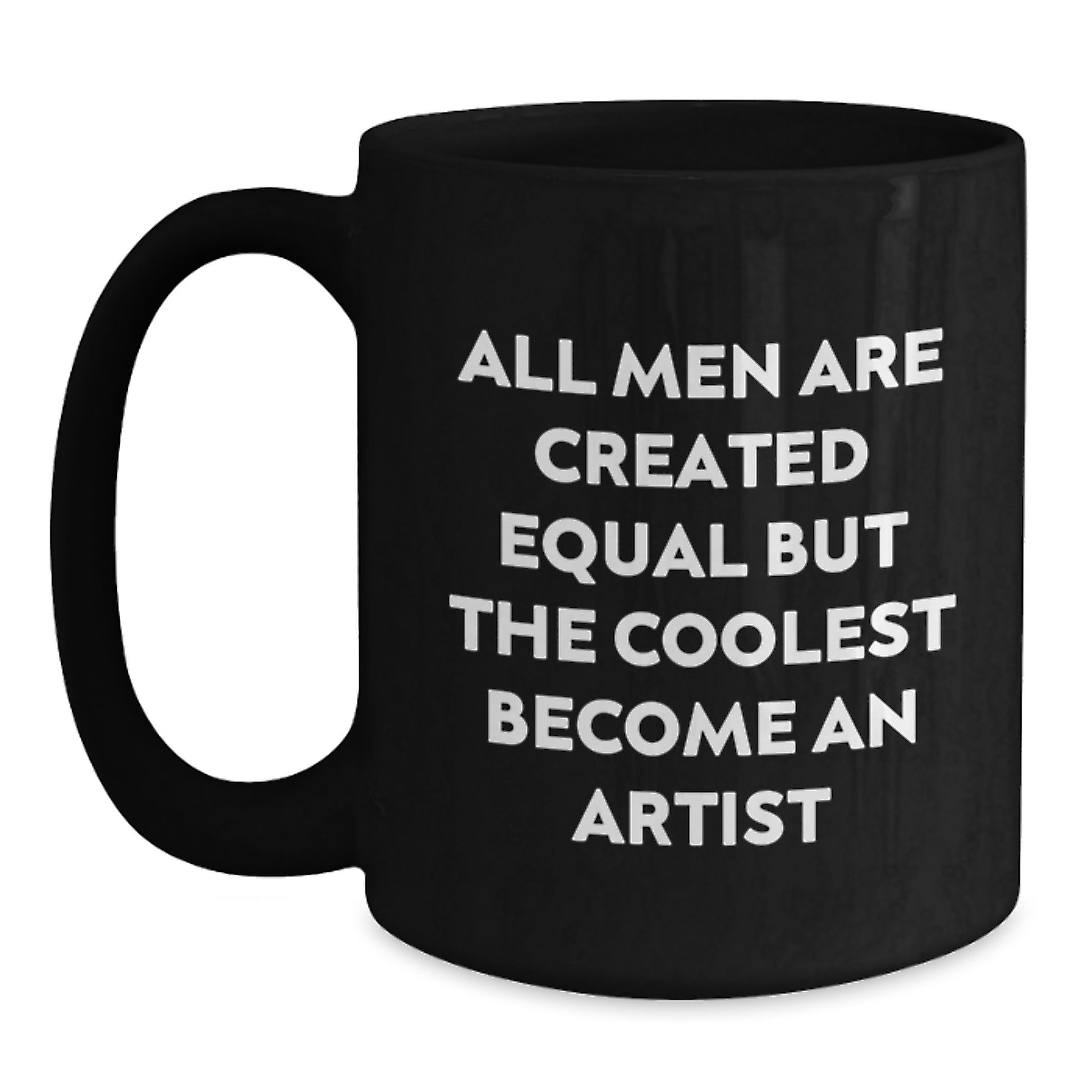 Artist Keepsake Black Coffee Mug for Him Graduation Gift - Main