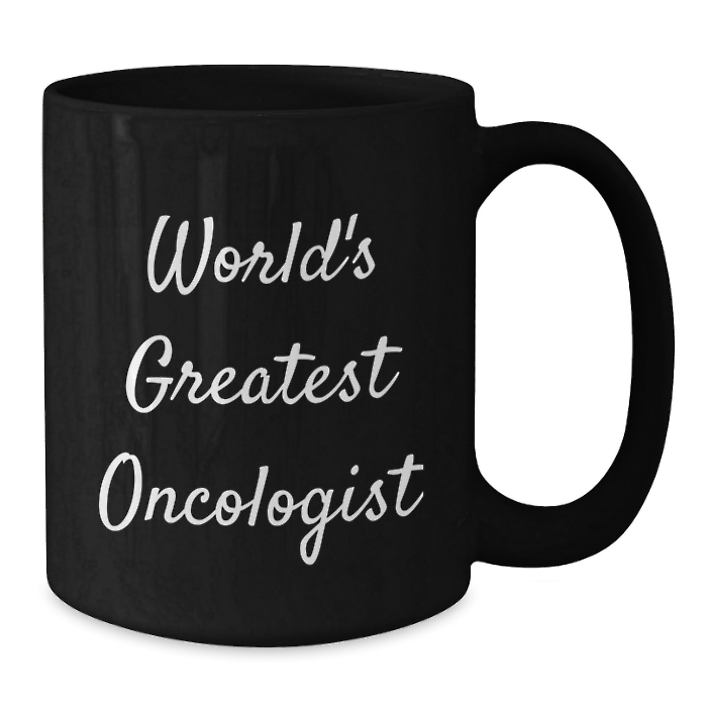 Funny World's Greatest Oncologist Gift for Men, Christmas Unique Gifts from Family, Black Coffee Mugs for Oncologist - Additional