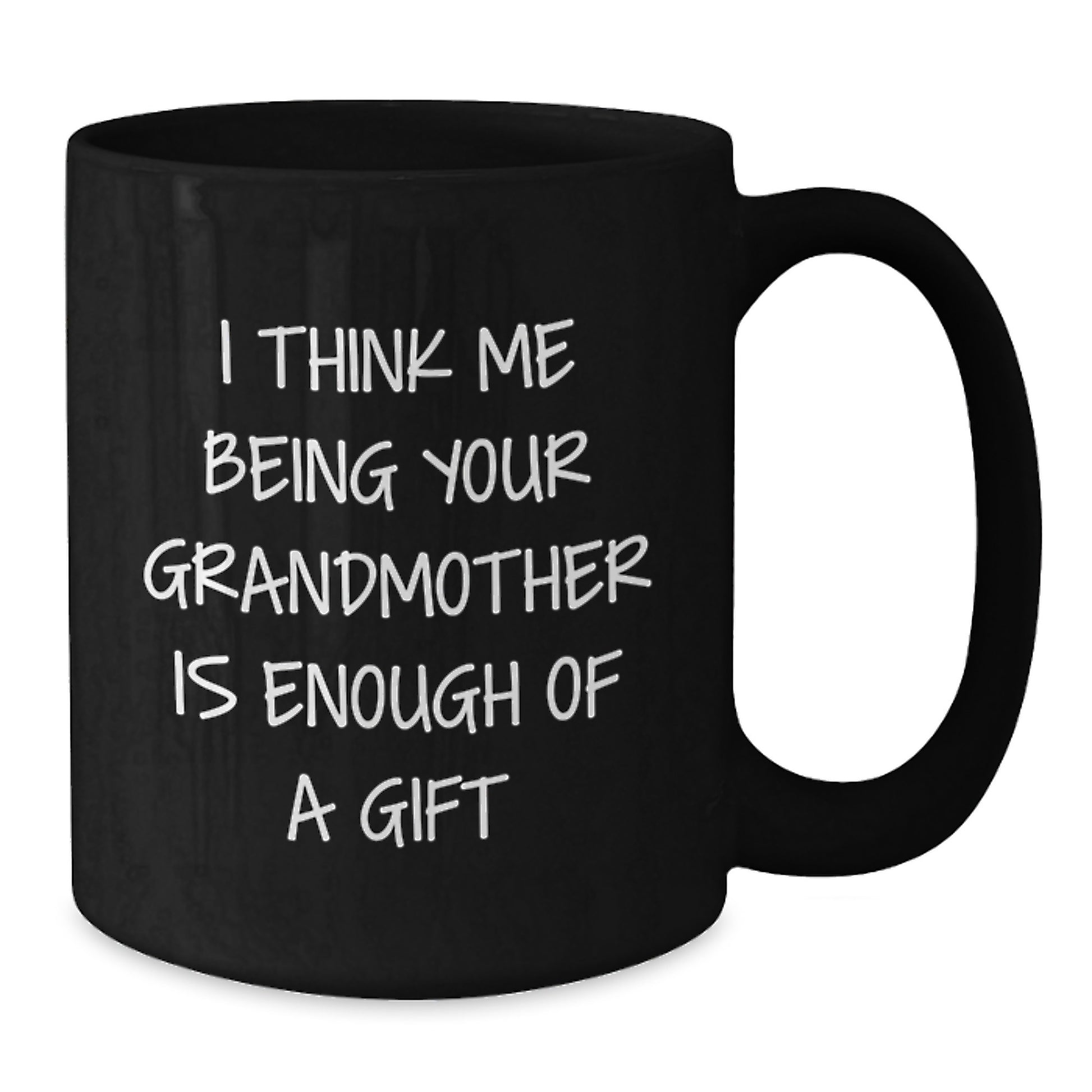Birthday Gift for Mom Mug – I Think Me Being Your Grandmother Is Enough - Additional