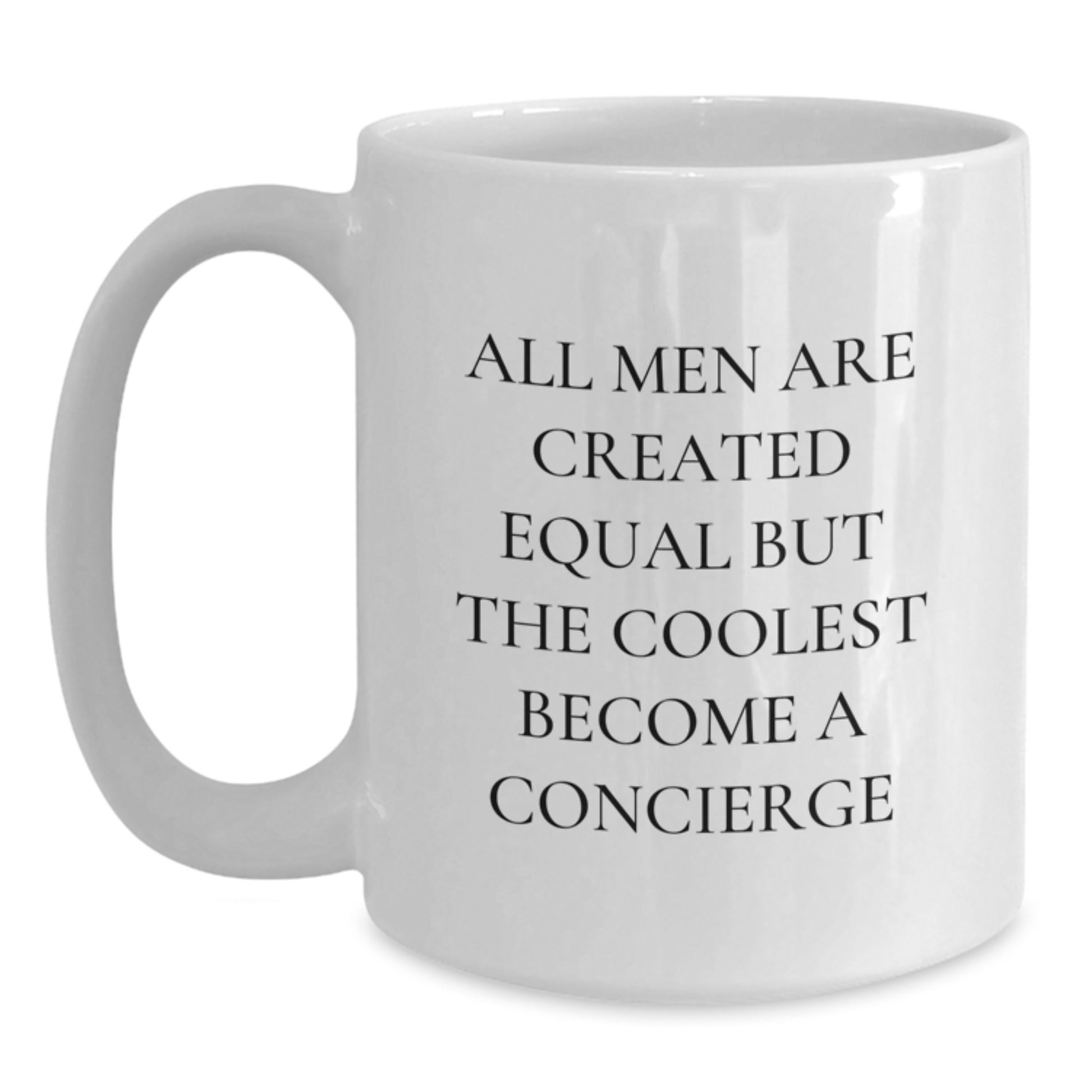 Funny Concierge White Coffee Mugs - Gifts from Friends for Graduation Unique Concierge Lover - Main