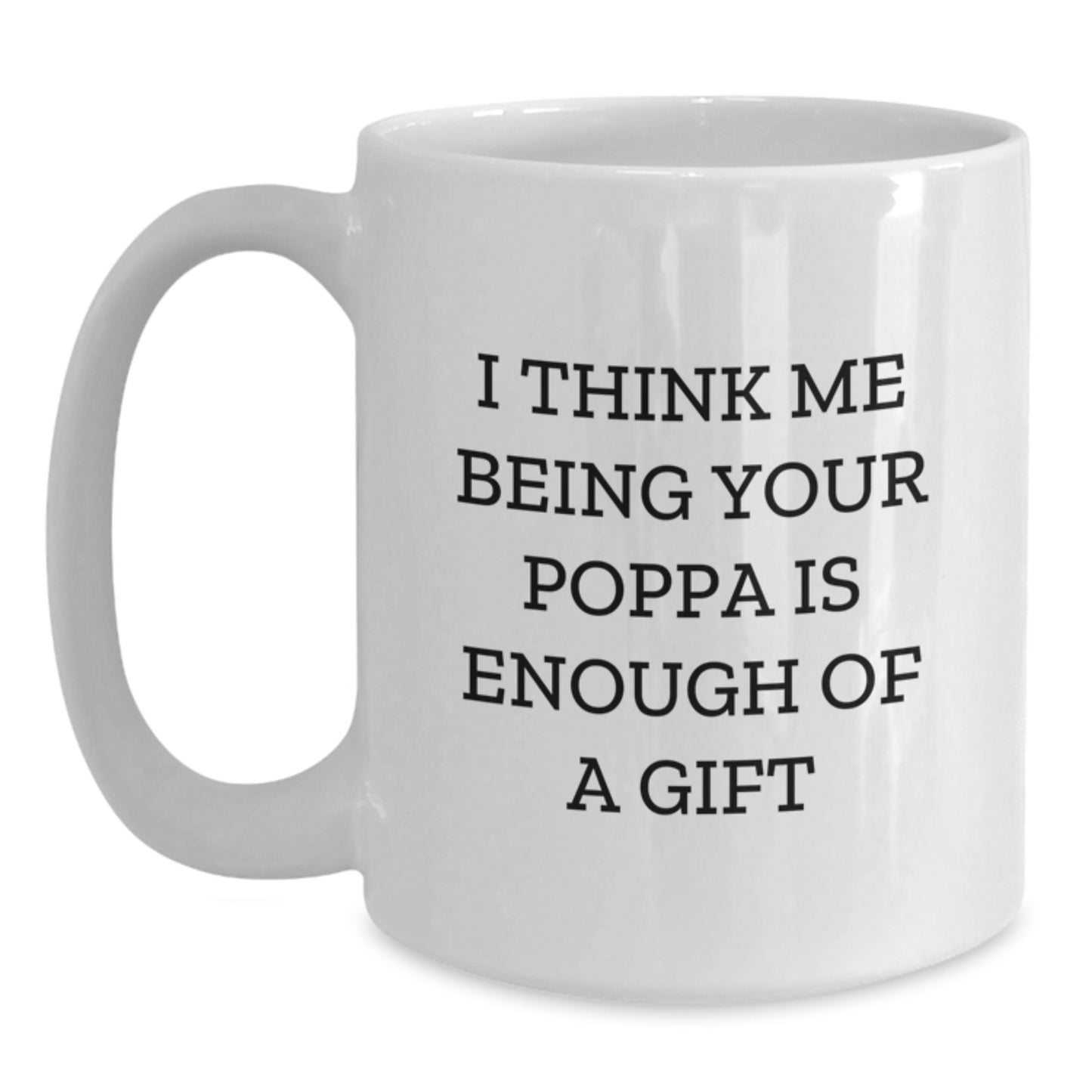 Poppa Keepsake White Ceramic Coffee Mug 11oz Birthday Gift for Him - Main