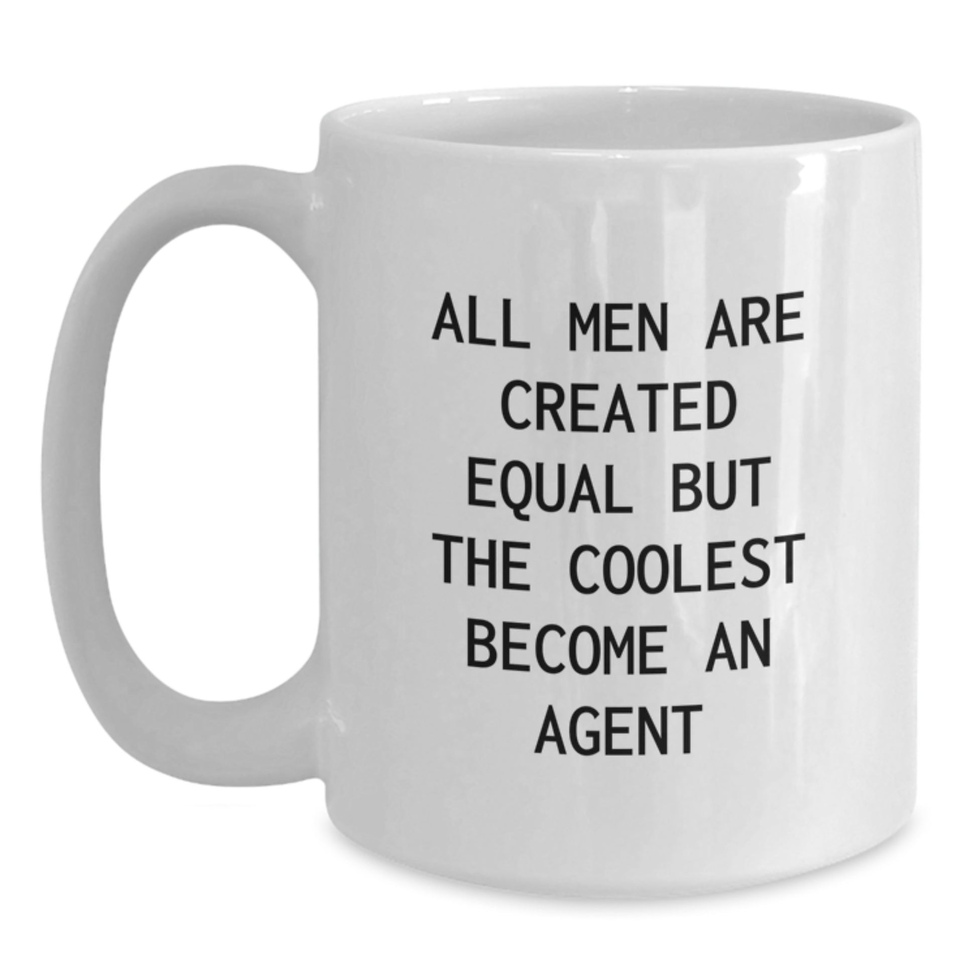 Funny Agent Gifts for Men, White Coffee Mug, Unique Graduation Unique Gifts from Friends, Family, Coworkers to Agent - Main