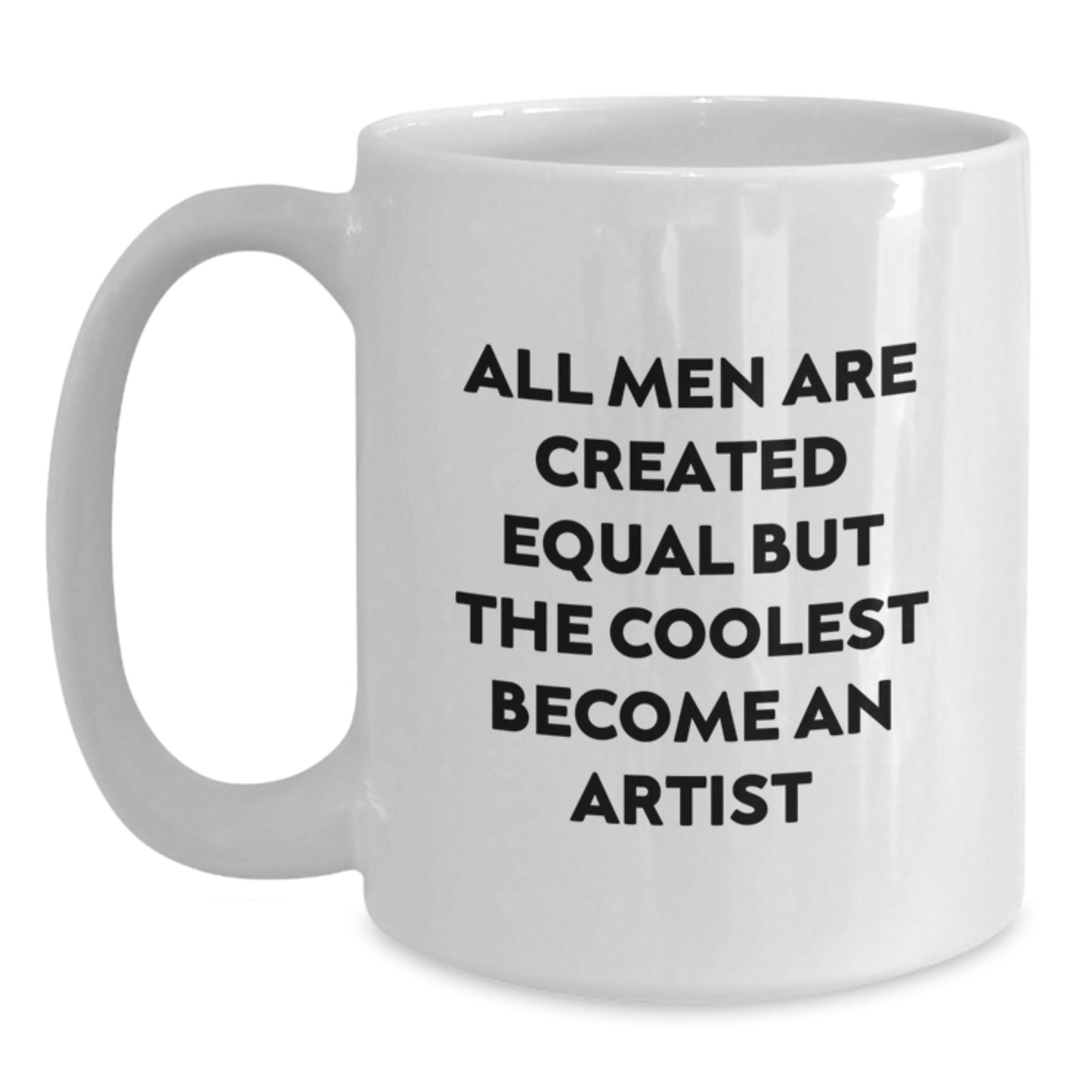 Artist Keepsake White Coffee Mug for Him 11oz Graduation Gift Ceramic - Main