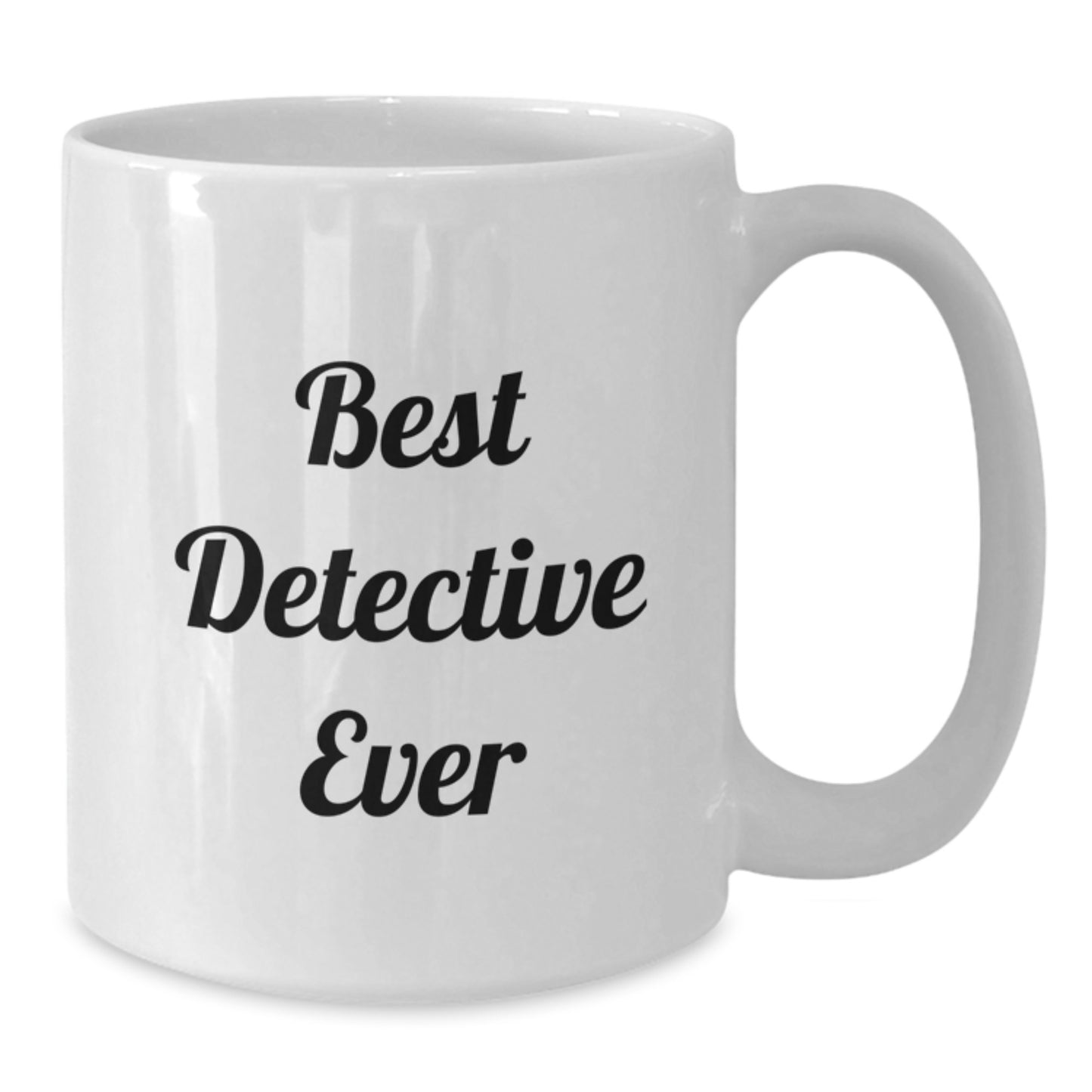 Detective Gifts from Friends for Best Detective Ever White Coffee Mug, Funny Graduation Unique Gifts for Men, Women, Coworkers, Family - Additional