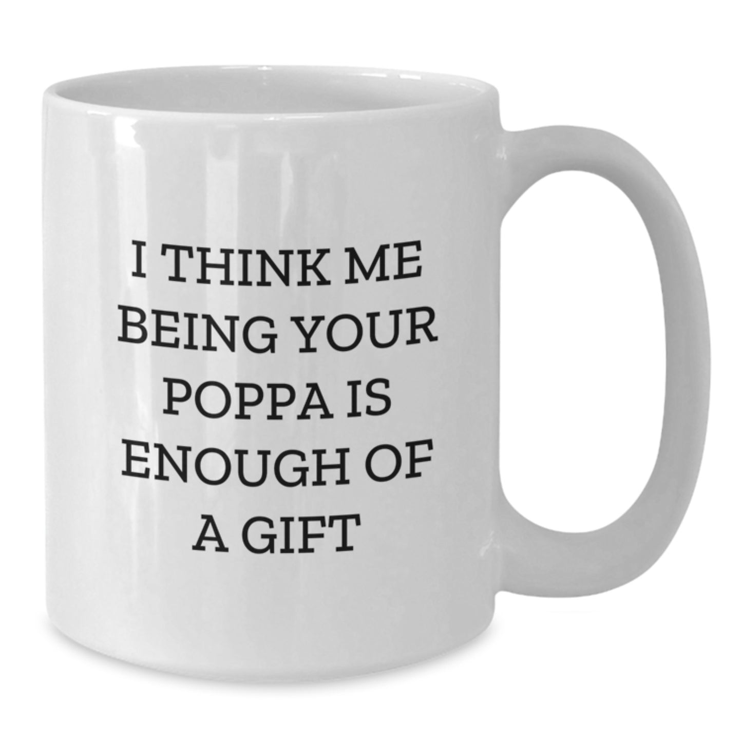 Poppa Keepsake White Ceramic Coffee Mug 11oz Birthday Gift for Him - Additional