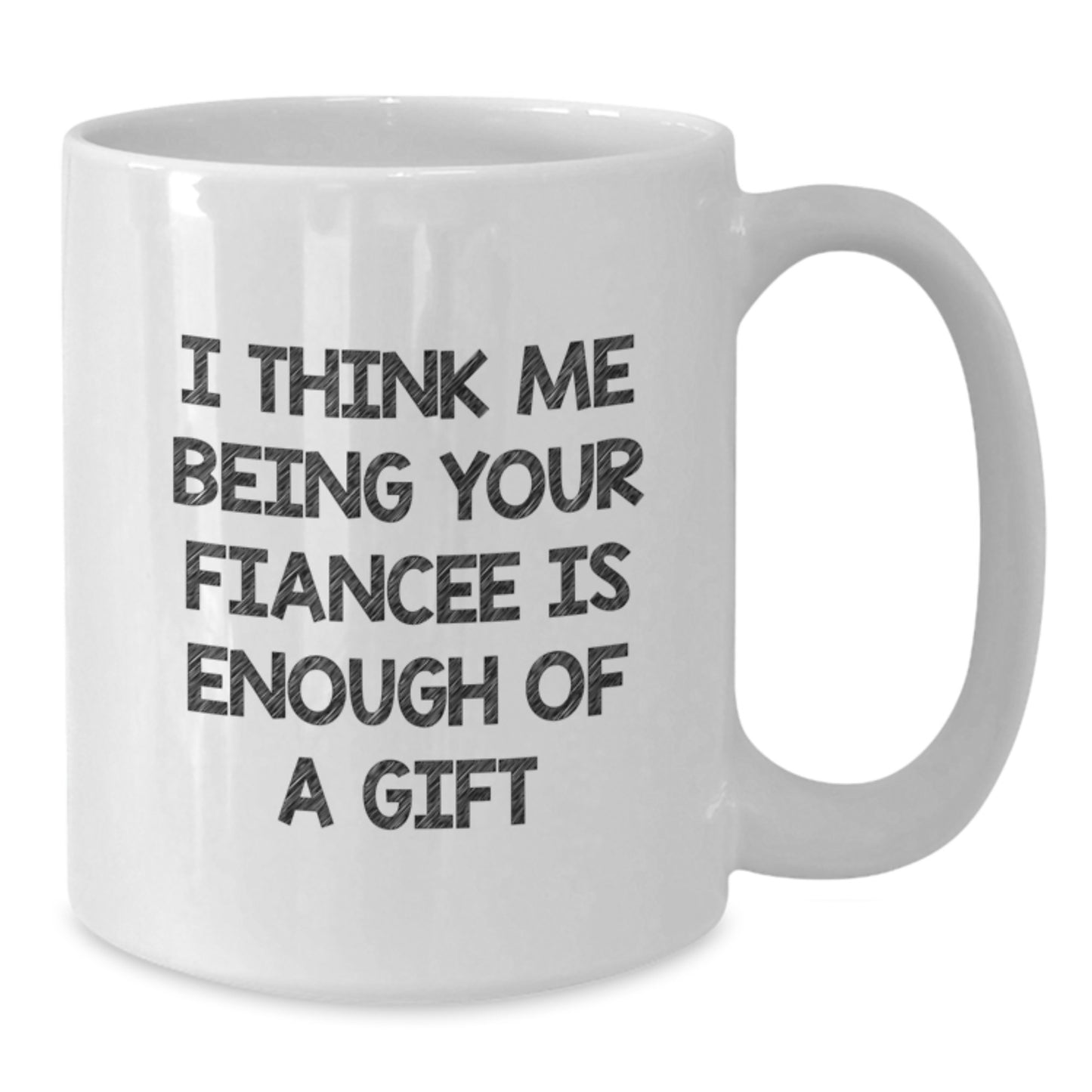 Playful Fiancee White Coffee Mug Novelty Birthday Gift for Friends - Additional