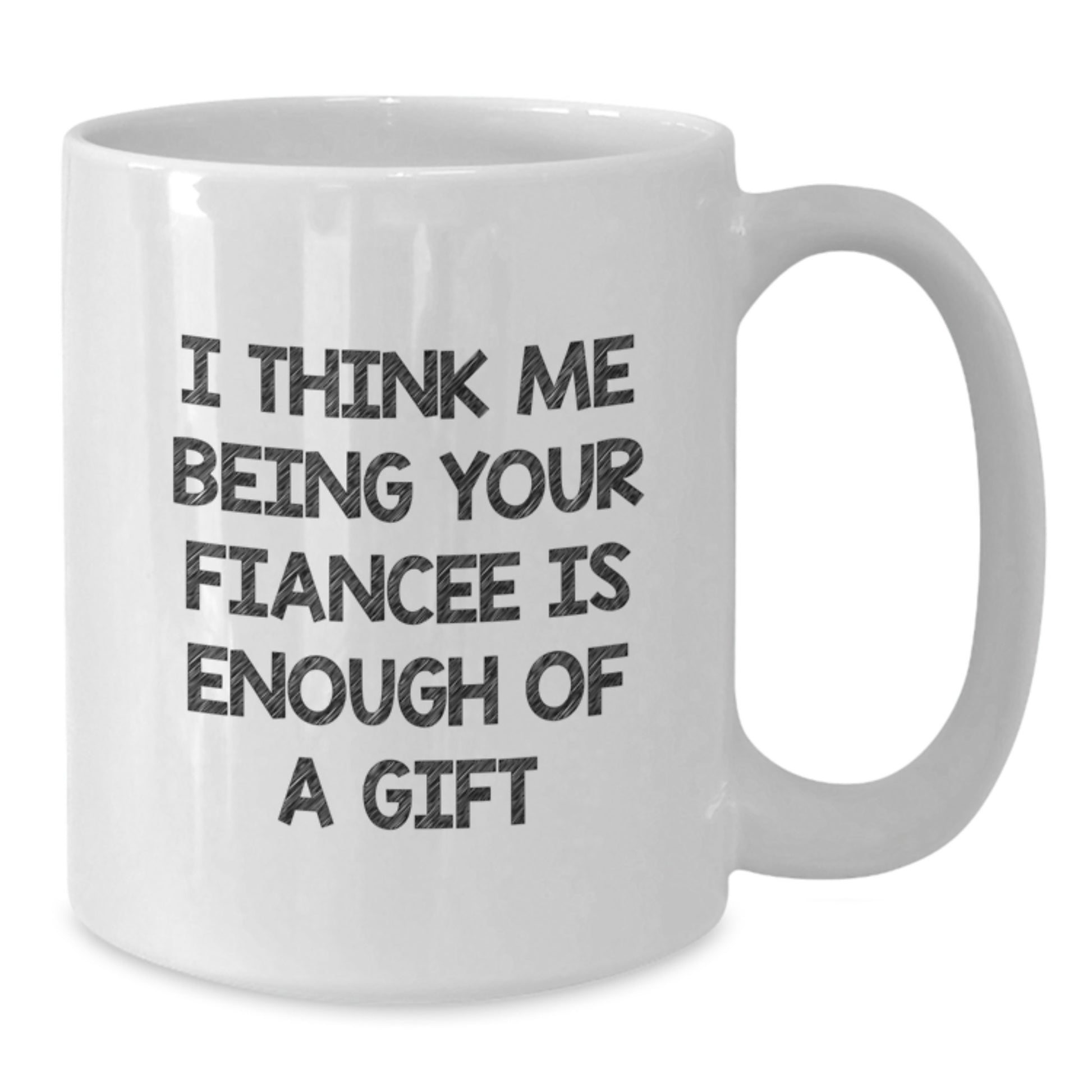 Playful Fiancee White Coffee Mug Novelty Birthday Gift for Friends - Additional