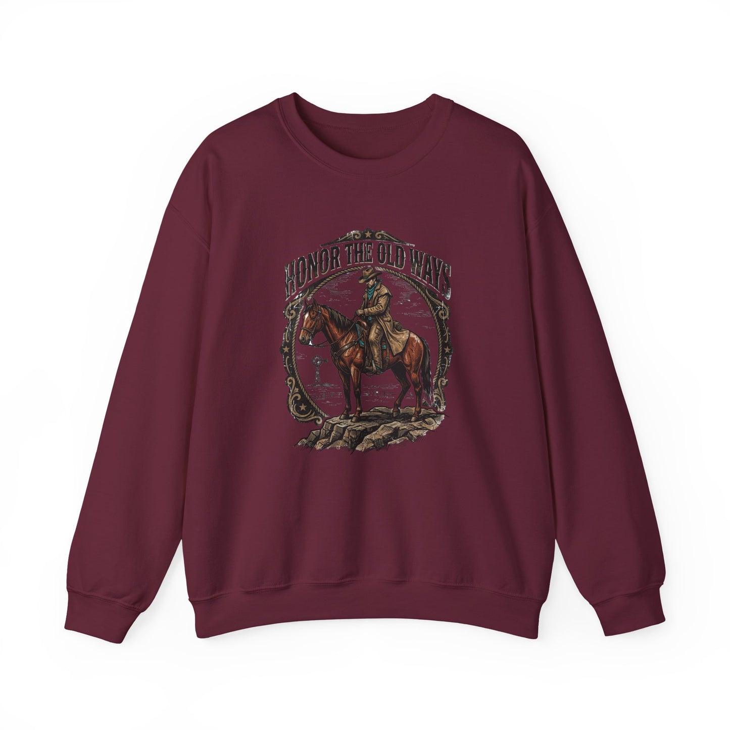Honor the Old Ways sweatshirt | Western cowboy, vintage Americana rodeo