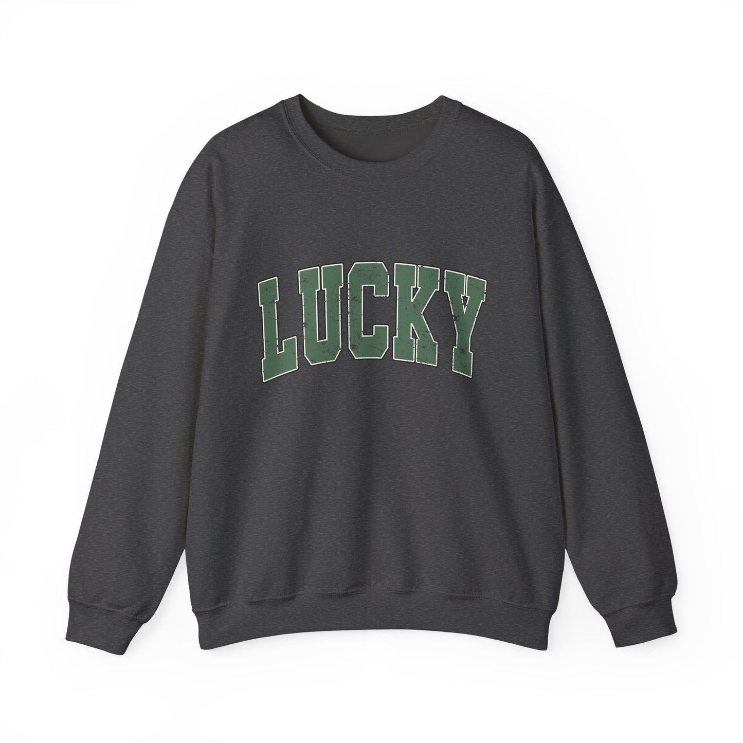 Lucky Graphic Sweatshirt — Vintage Green St. Patrick’s Day Crewneck