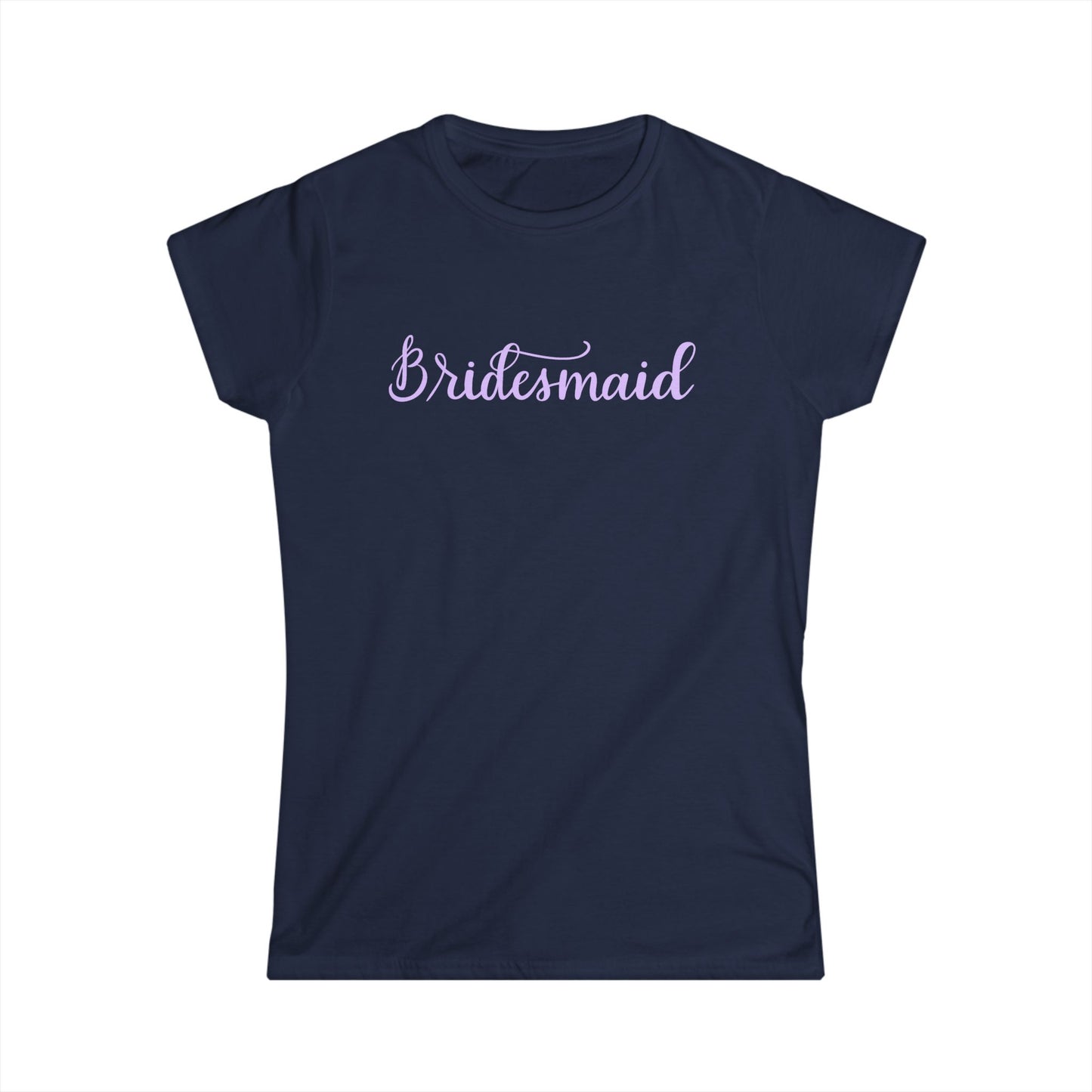 Bridesmaid Tee — Pastel Script Wedding Party Shirt