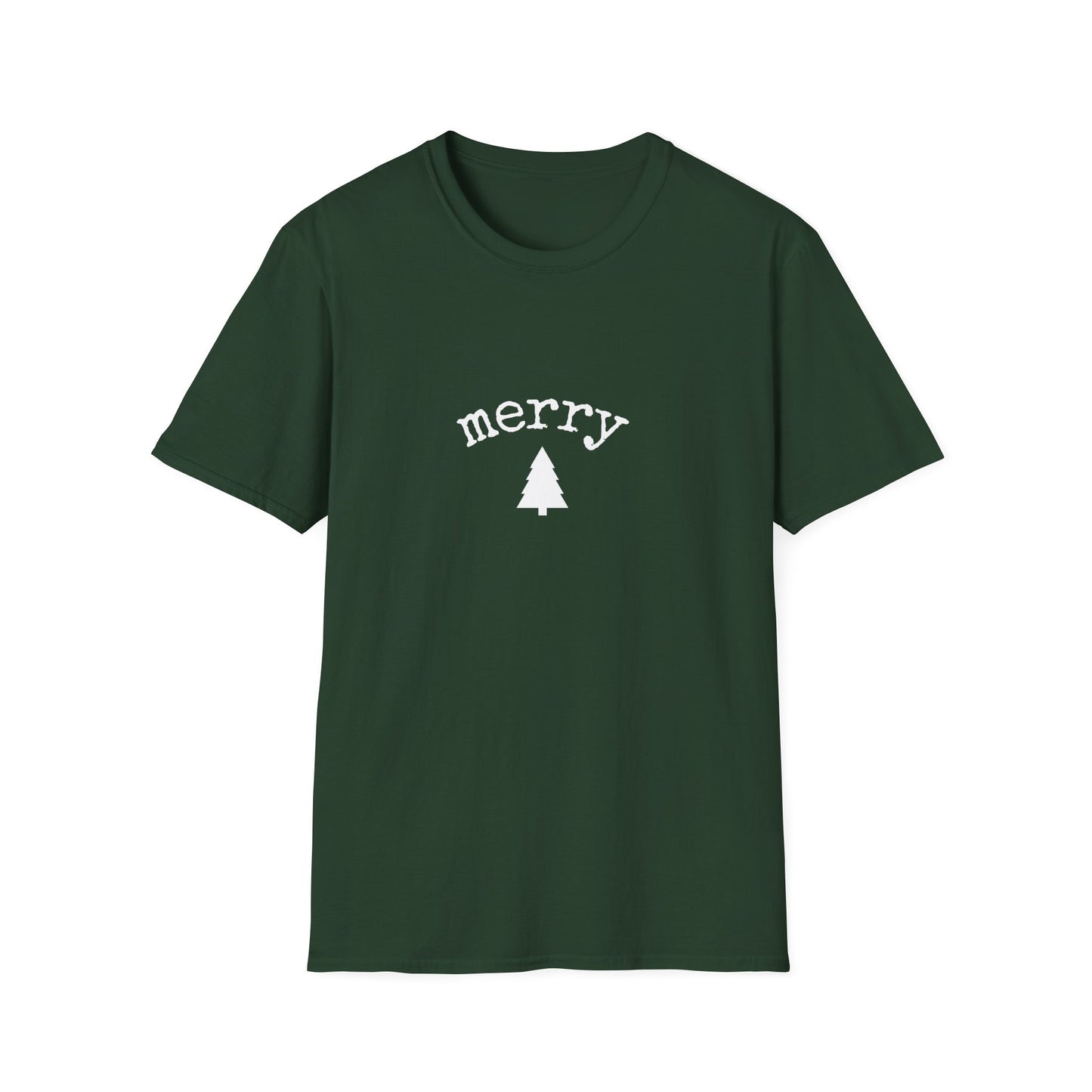 Cute "Merry Tree" Holiday T-Shirt — Festive Christmas Graphic Tee