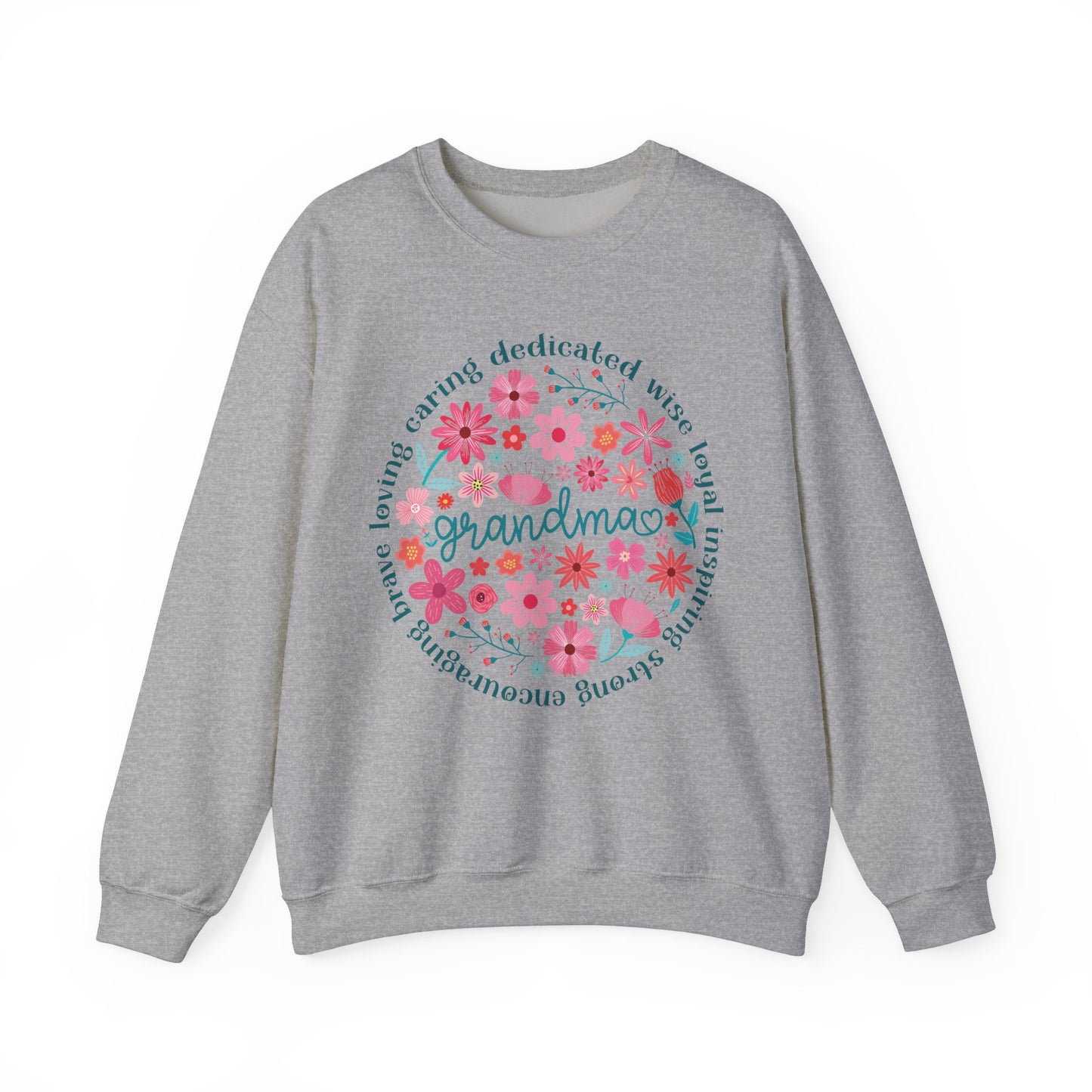 Grandma Floral Love Crewneck Sweatshirt - Cozy Gift for Grandmothers for Mother's Day