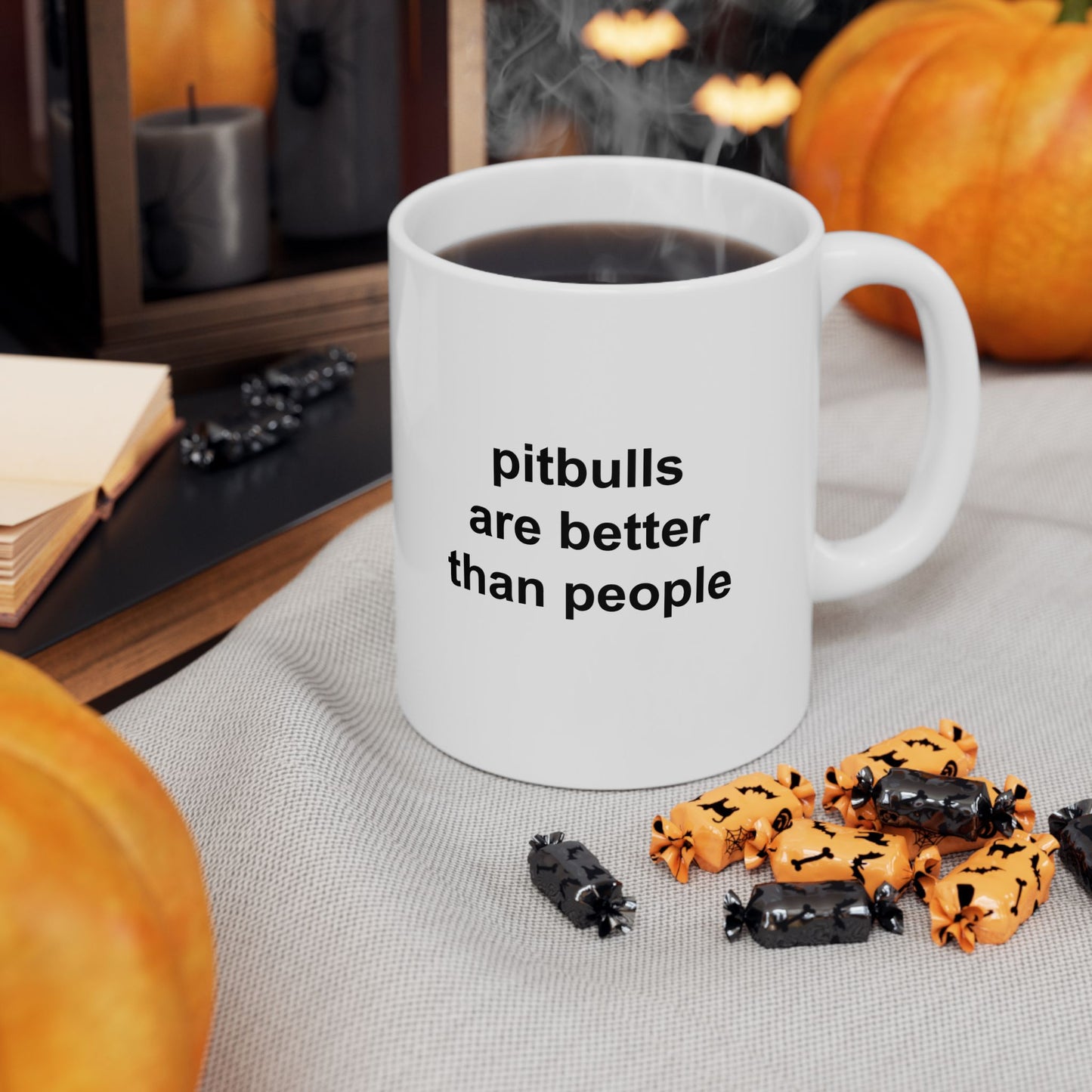 Pitbulls Are Better Than People Ceramic Mug (11oz, 15oz)