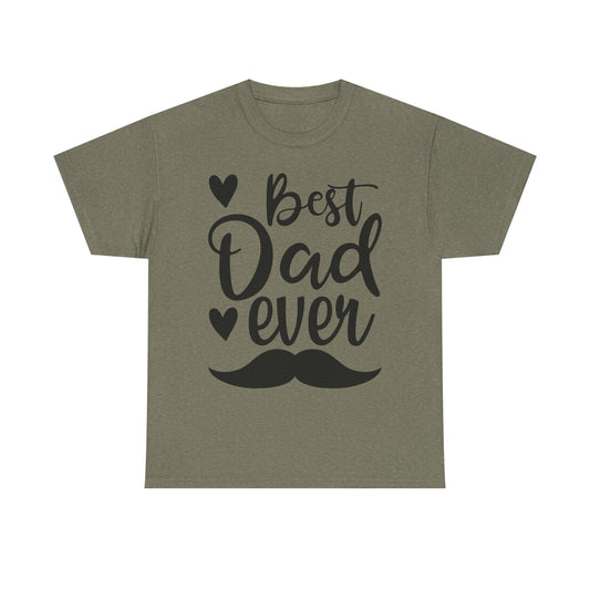 Best Dad Ever with Mustache T-Shirt - Father's Day Gift