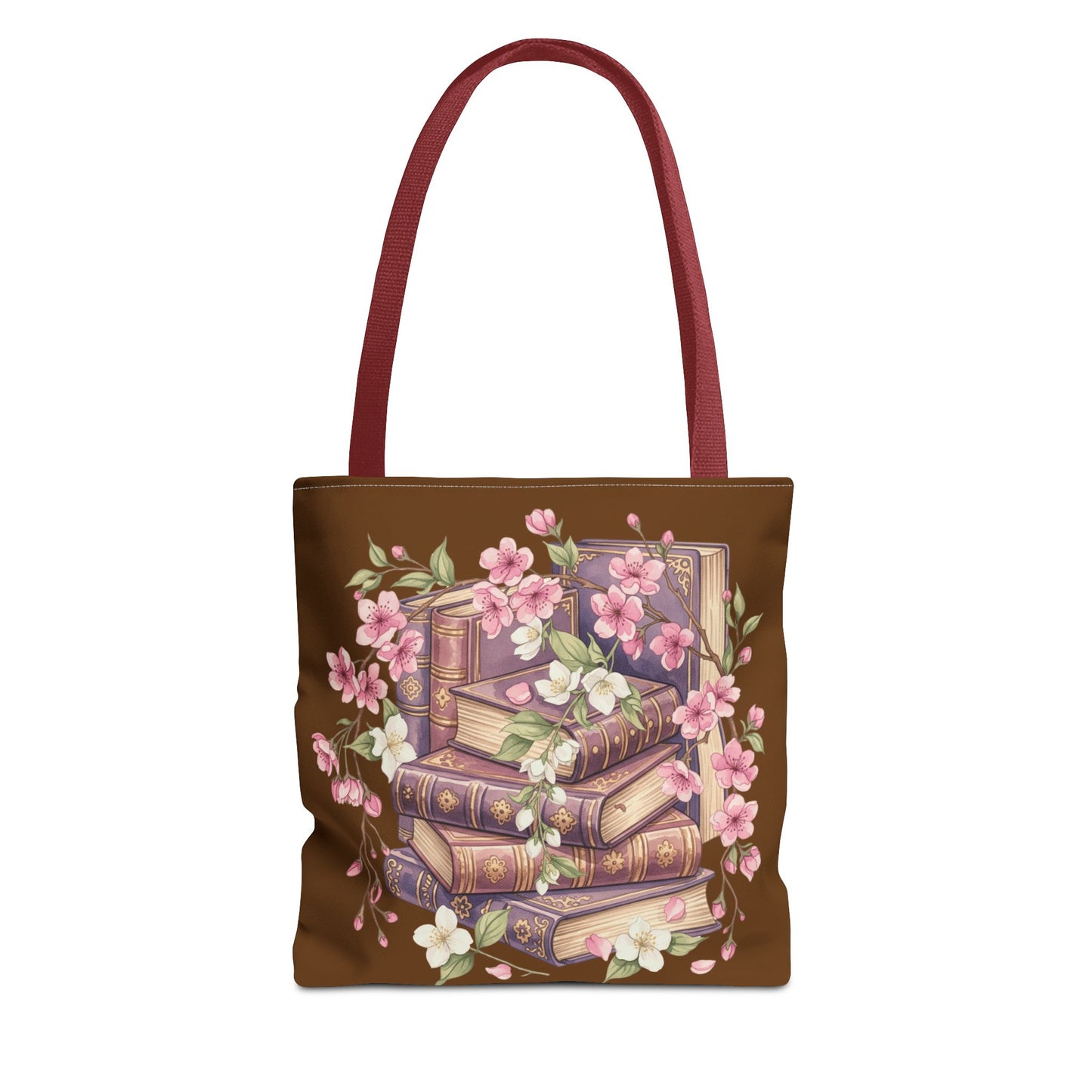 Wildflower Book Tote — Floral Print Library Tote