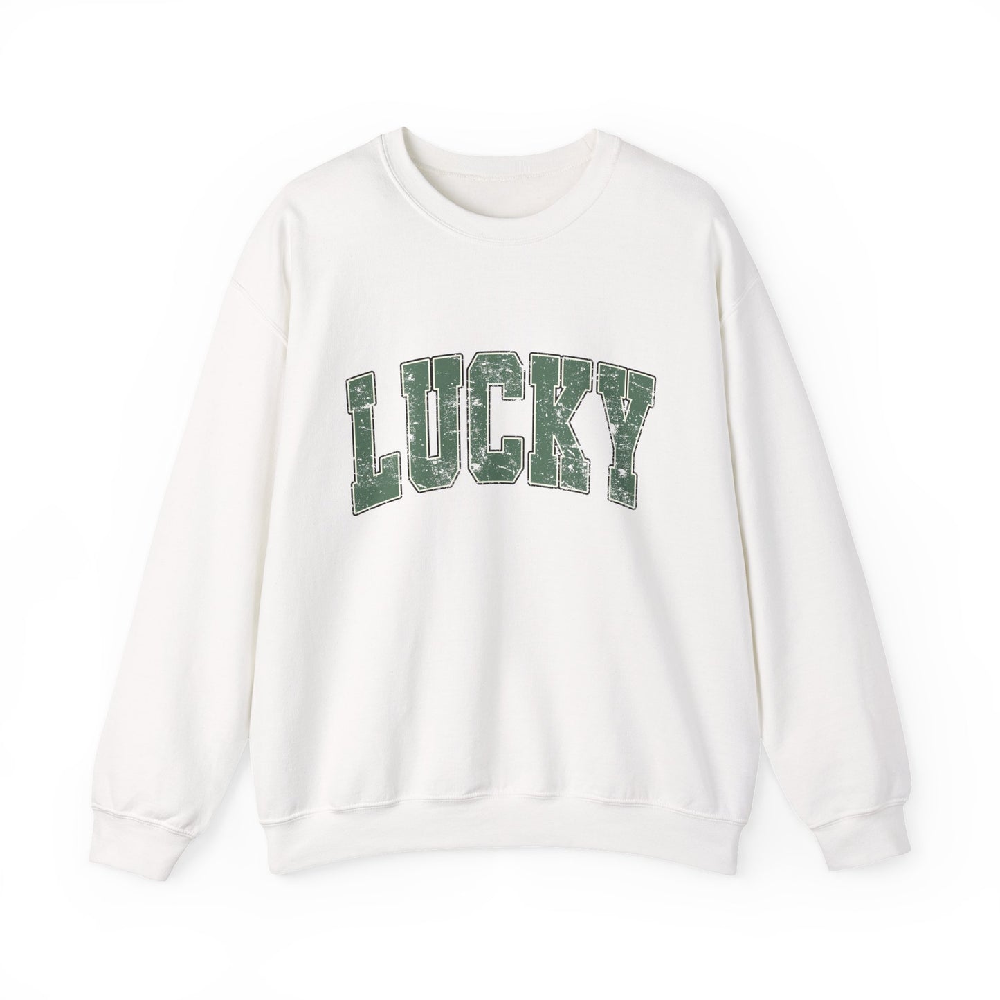 Lucky Graphic Sweatshirt — Vintage Green St. Patrick’s Day Crewneck
