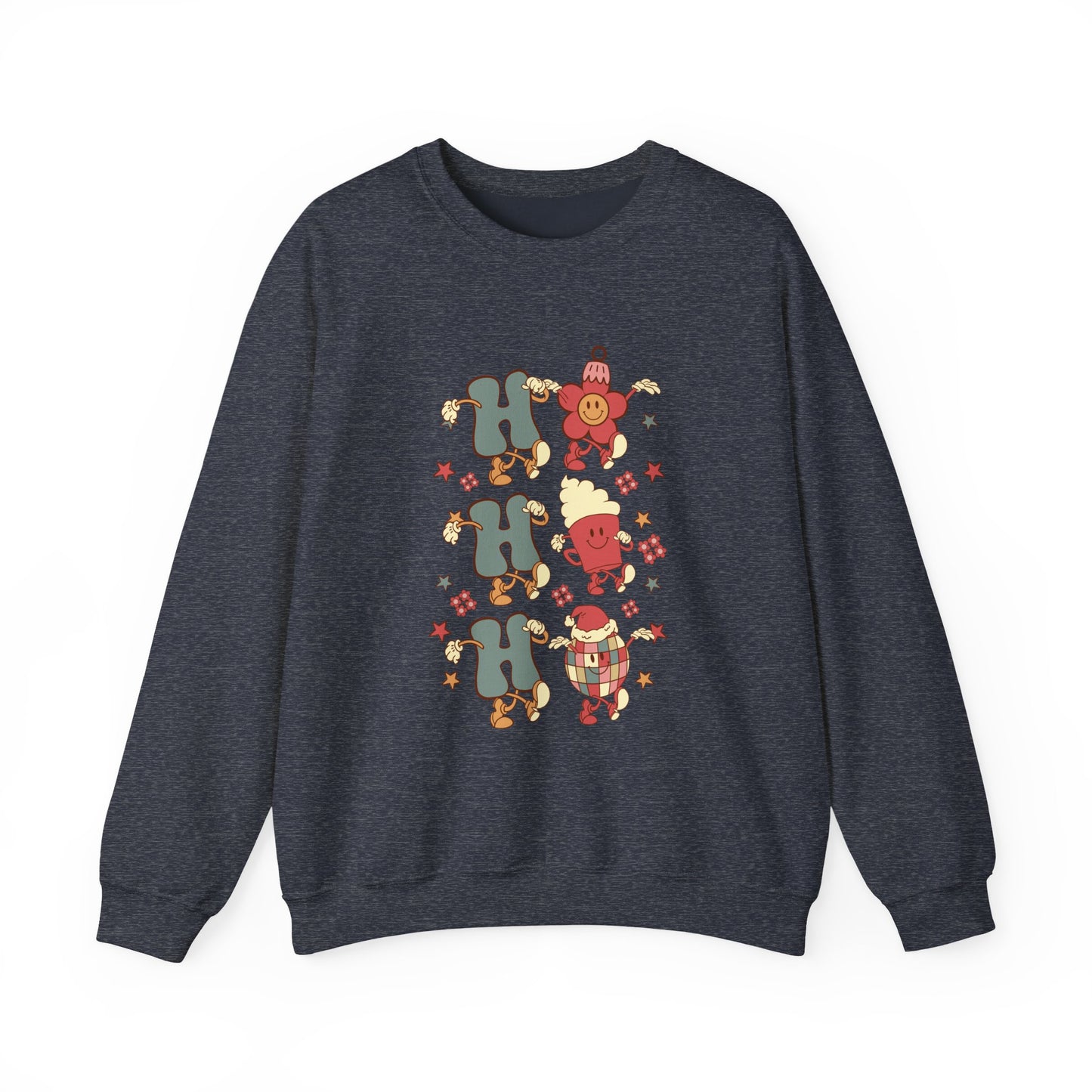 Ho Ho Ho Crewneck Sweatshirt — Christmas Holiday Sweatshirt